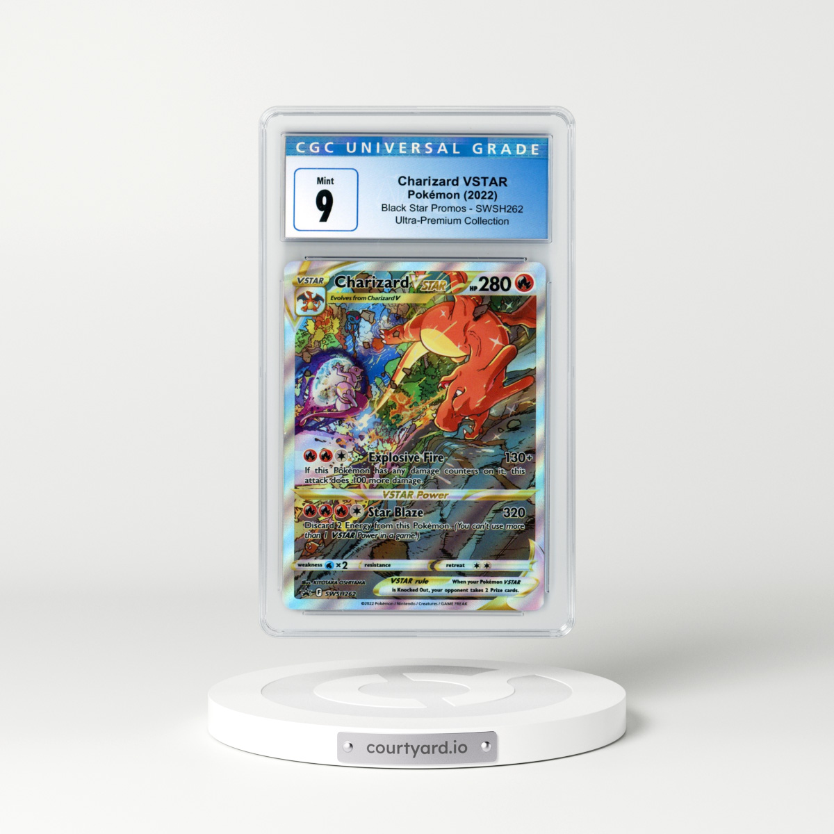 2022 DP Black Star Promos #SWSH262 Charizard VSTAR - Full Art Holo (CGC 9 MINT)