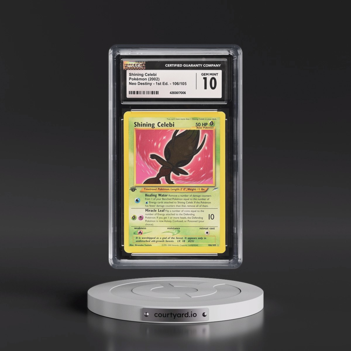 2002 Neo Destiny #106/105 Shining Celebi - 1st Edition Holo (CGC 10 GEM MINT)