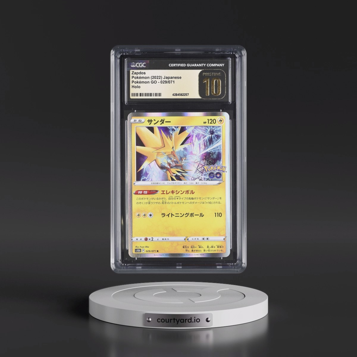 2022 Pokémon GO #029/071 Zapdos - Holo (CGC 10 PRISTINE)
