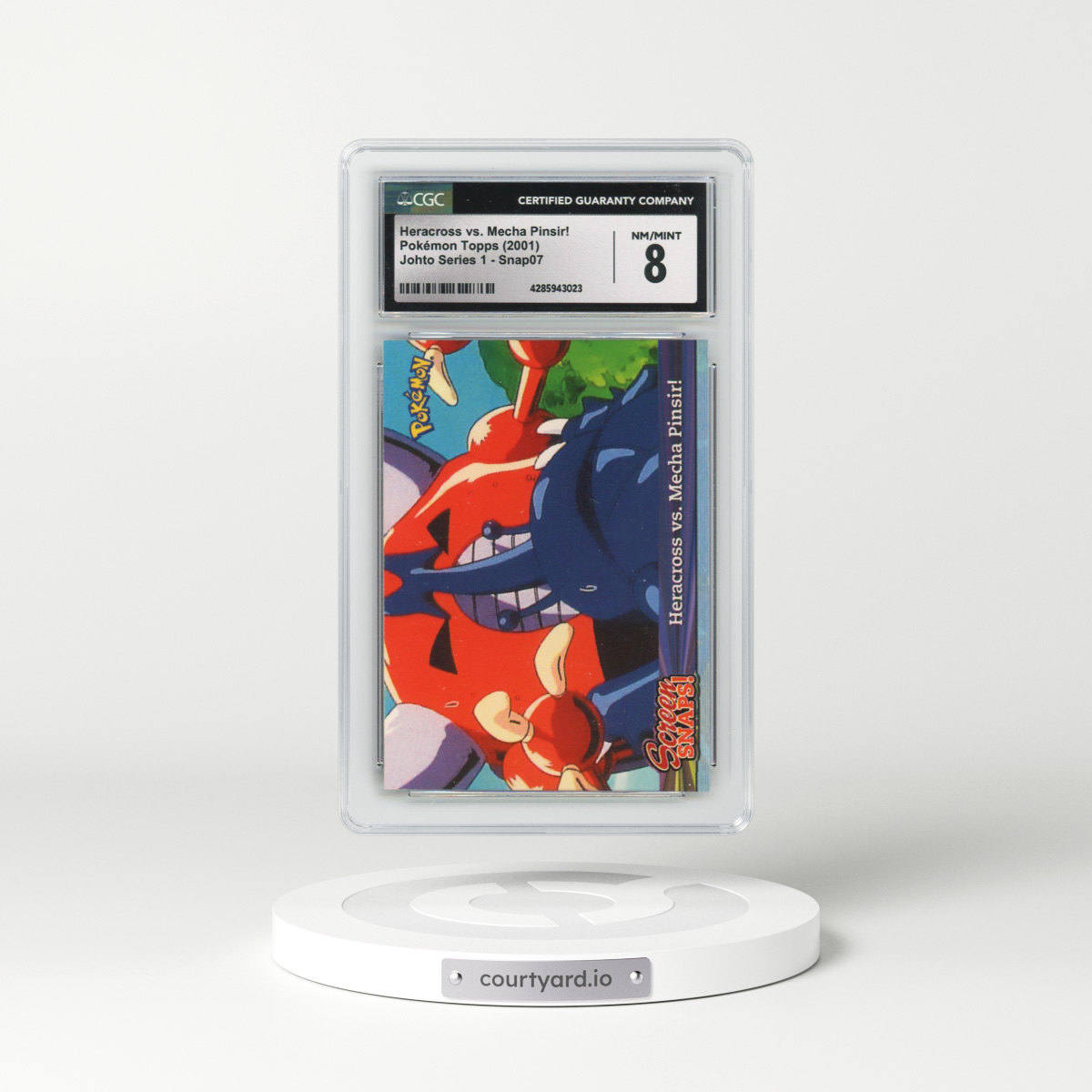 2001 Johto Series 1 #Snap07 Heracross vs. Mecha Pinsir! (CGC 8 NM-MT)