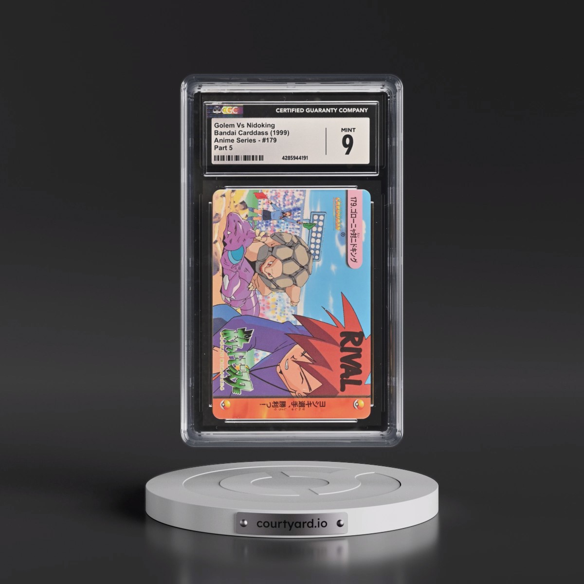 1998 Anime Series #179 Golem Vs Nidoking - Part 5 (CGC 9 MINT)