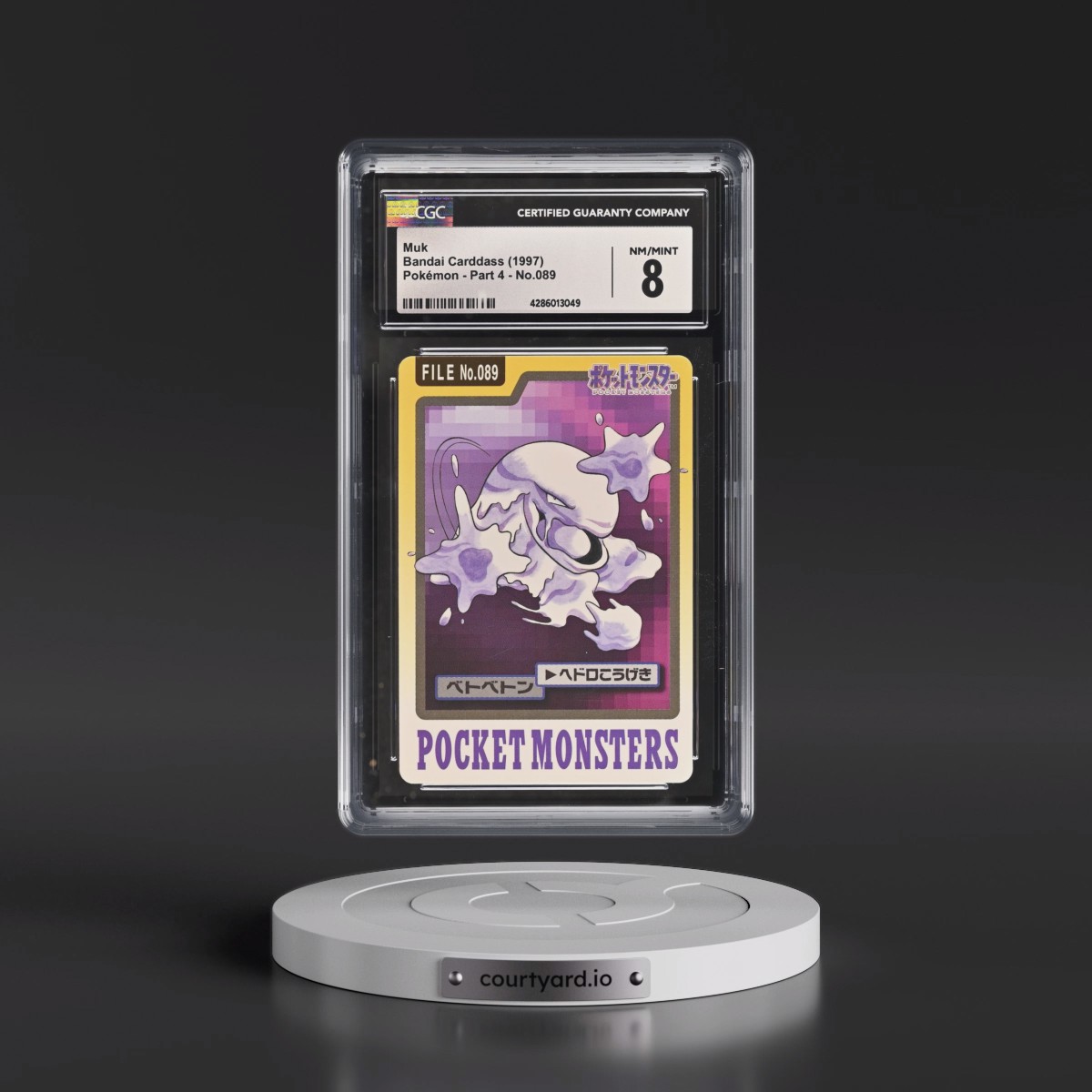 1997 (Pocket Monsters on Bottom) Part 4 #089 Muk (CGC 8 NM-MT)