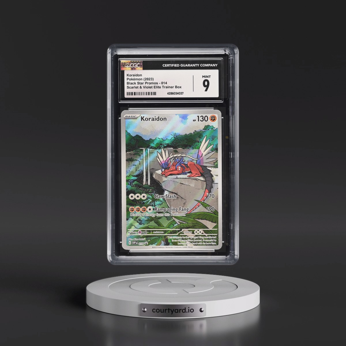 2023 Black Star Promos - Scarlet & Violet SVPEN #014 Koraidon - Scarlet &amp; Violet Elite Trainer Box (Holo) (CGC 9 MINT)