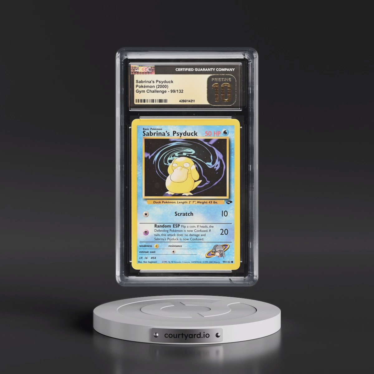 2000 Gym Challenge #99/132 Sabrina's Psyduck (CGC 10 PRISTINE)