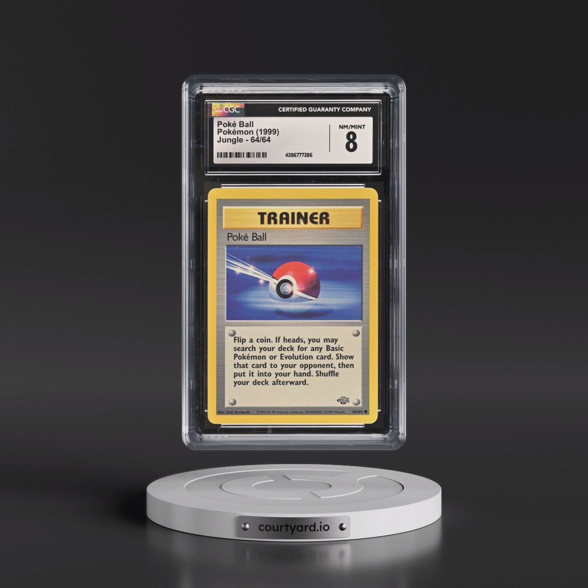 1999 Jungle #64/64 Poké Ball (CGC 8 NM-MT)