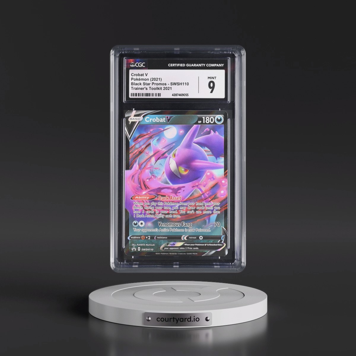2017 Black Star Promos - Sword & Shield #SWSH110 Crobat V - Trainer's Toolkit (Holo) (CGC 9 MINT)