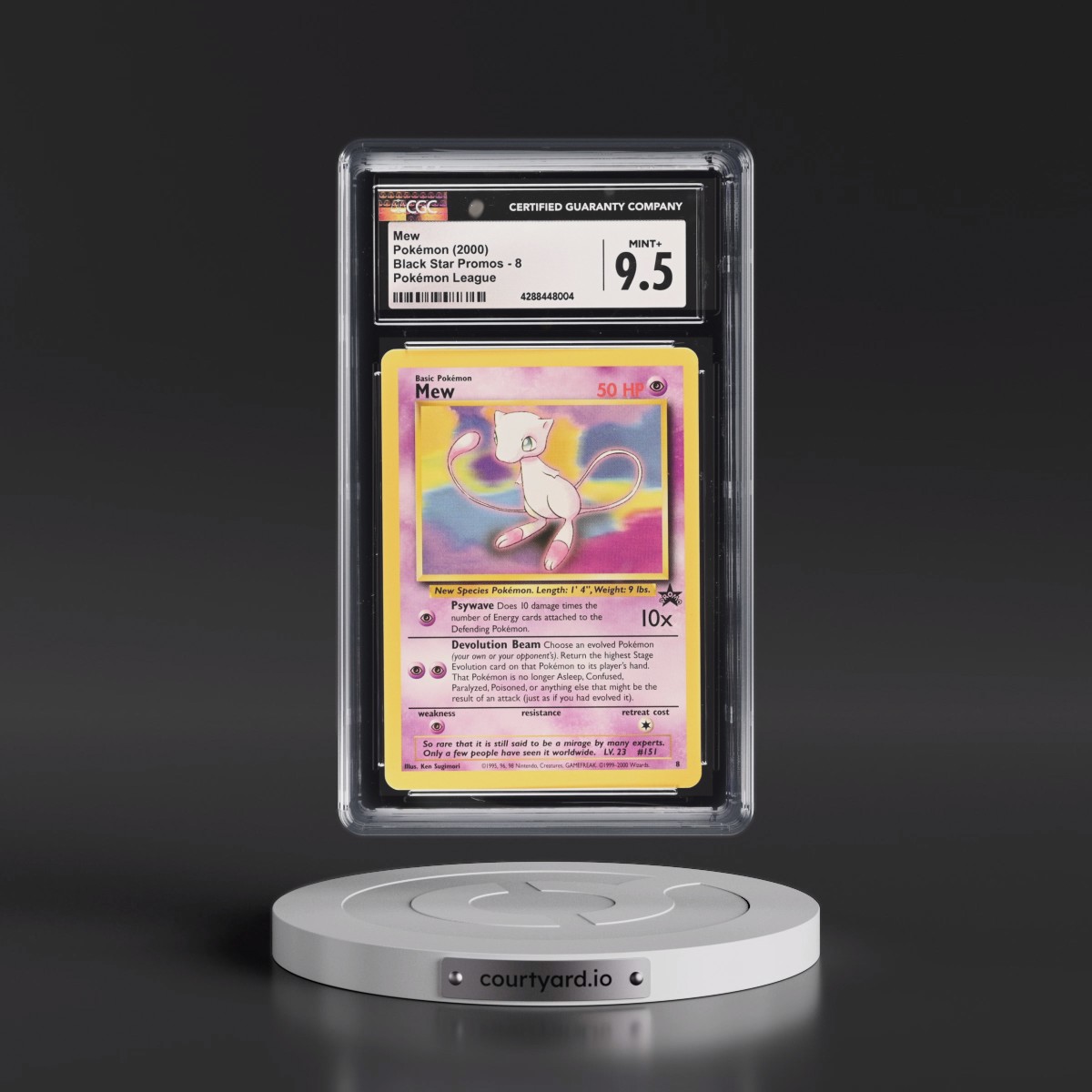 1999 Black Star Promos #8 Mew - Pokémon League (CGC 9.5 MINT+)