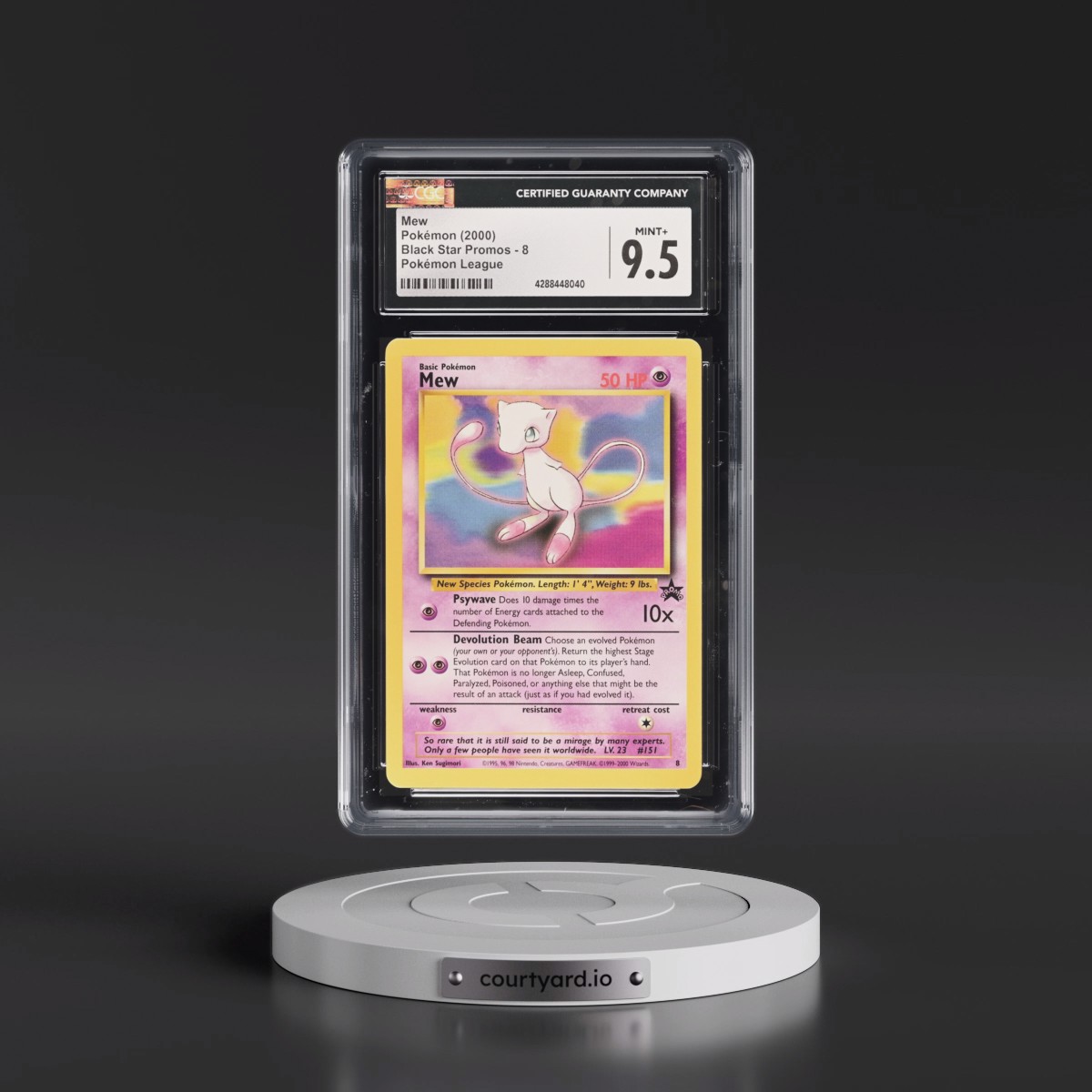 1999 Black Star Promos Mew - Pokémon League #8 CGC 9.5