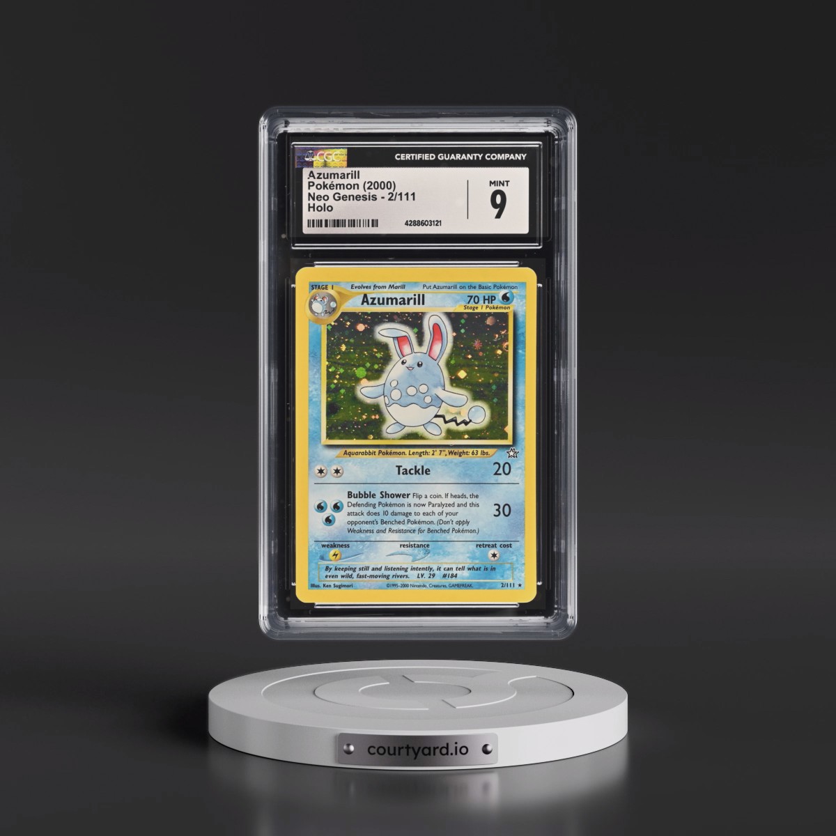 2000 Neo Genesis #2/111 Azumarill - Holo (CGC 9 MINT)