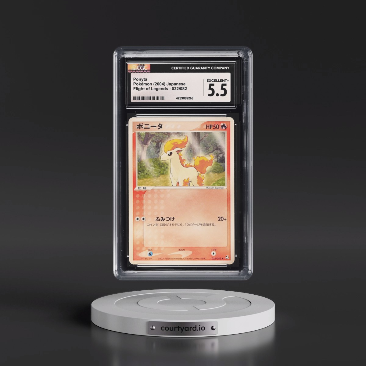 2004 Flight of Legends #022/082 Ponyta (CGC 5.5 EX+)