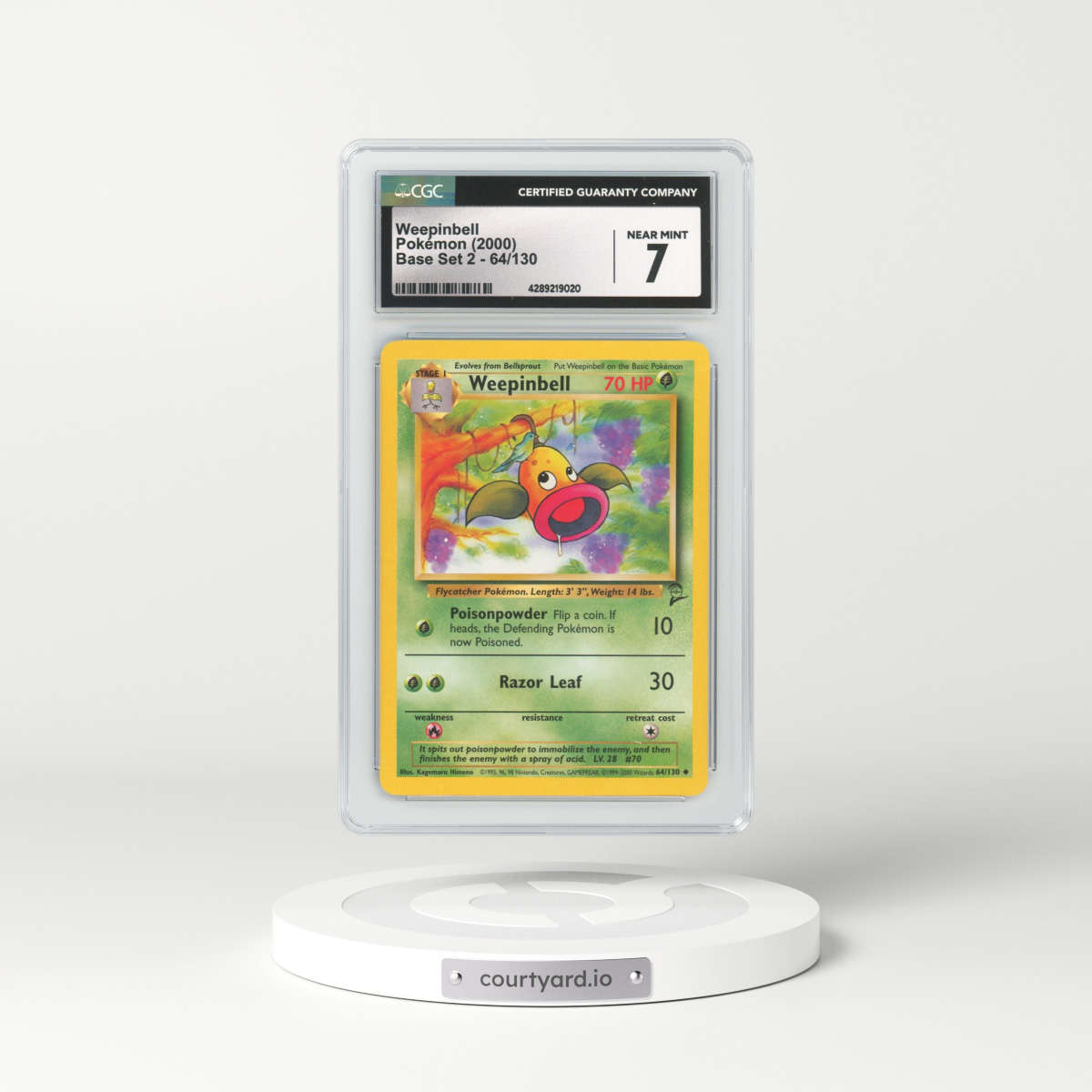 2000 Base Set 2 #64 Weepinbell (CGC 7 NM)