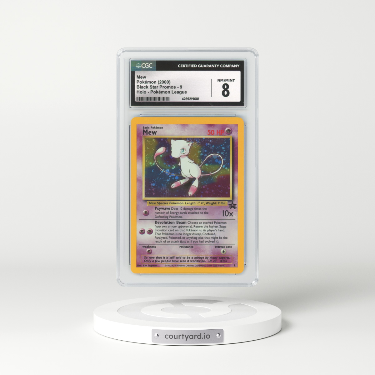 2000 Black Star Promos #9 Mew - Holo (CGC 8 NM-MT)