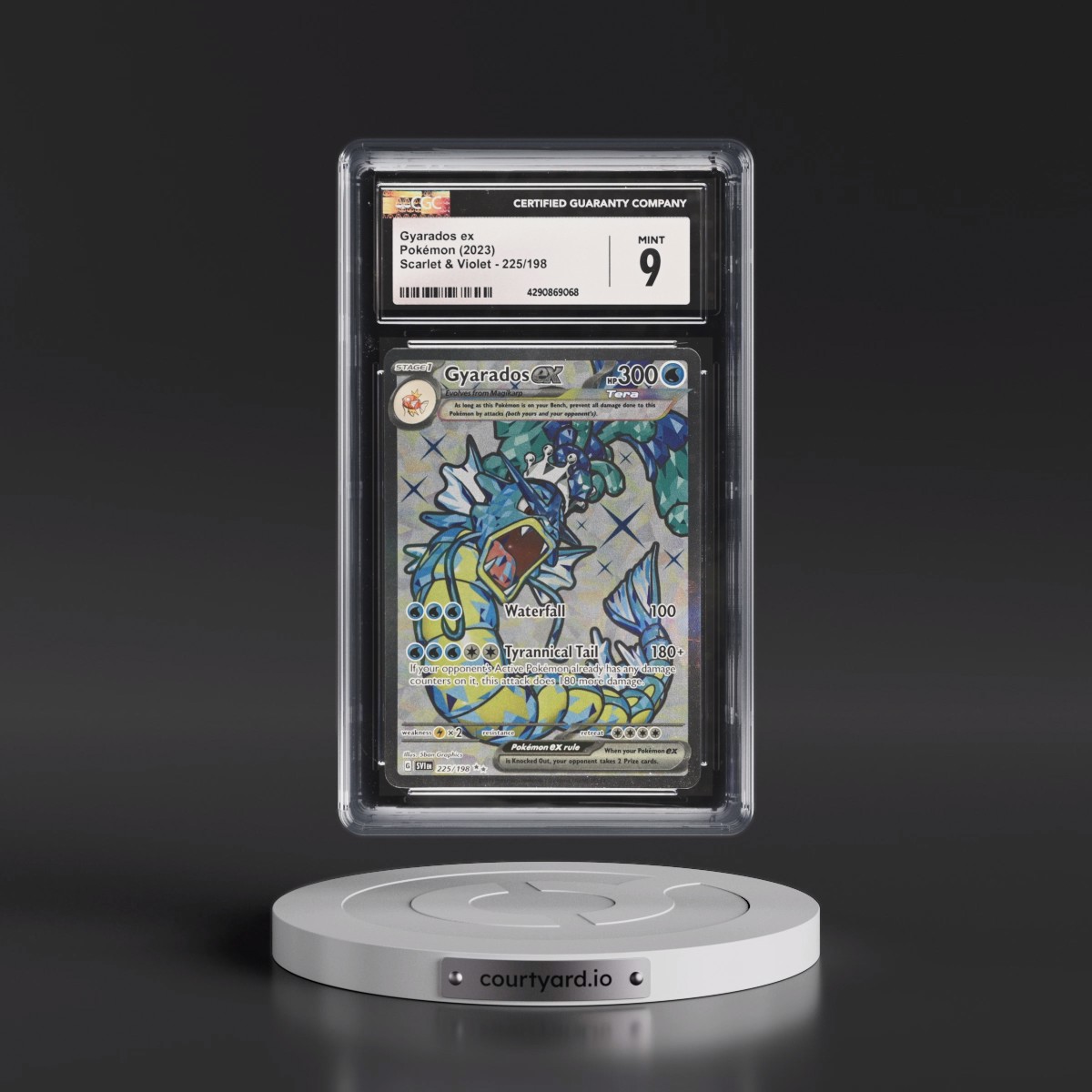 2023 Scarlet & Violet #225/198 Gyarados ex - Ultra Rare Holo (CGC 9 MINT)