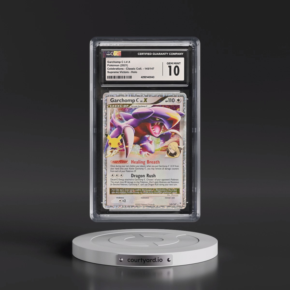 2021 Celebrations - Classic Collection #145/147 Garchomp C LV.X - Supreme Victors Holo (CGC 10 GEM MINT)