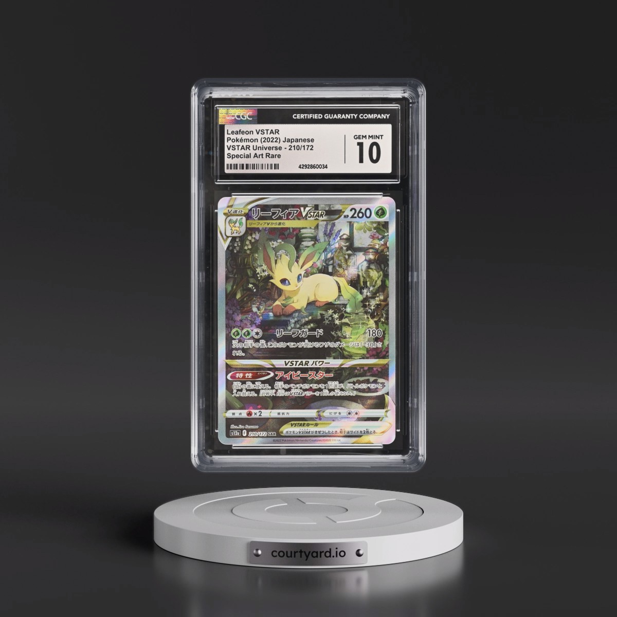 2022 VSTAR Universe #210/172 Leafeon VSTAR - Special Art Rare Holo (CGC 10 GEM MINT)