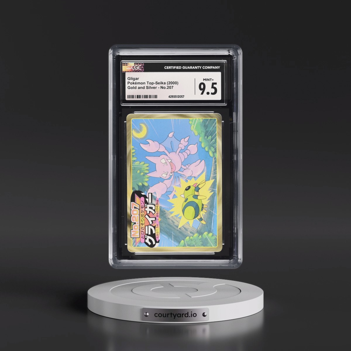 2000 Gold and Silver (Black Glossy Back) #207 Gligar (CGC 9.5 MINT+)