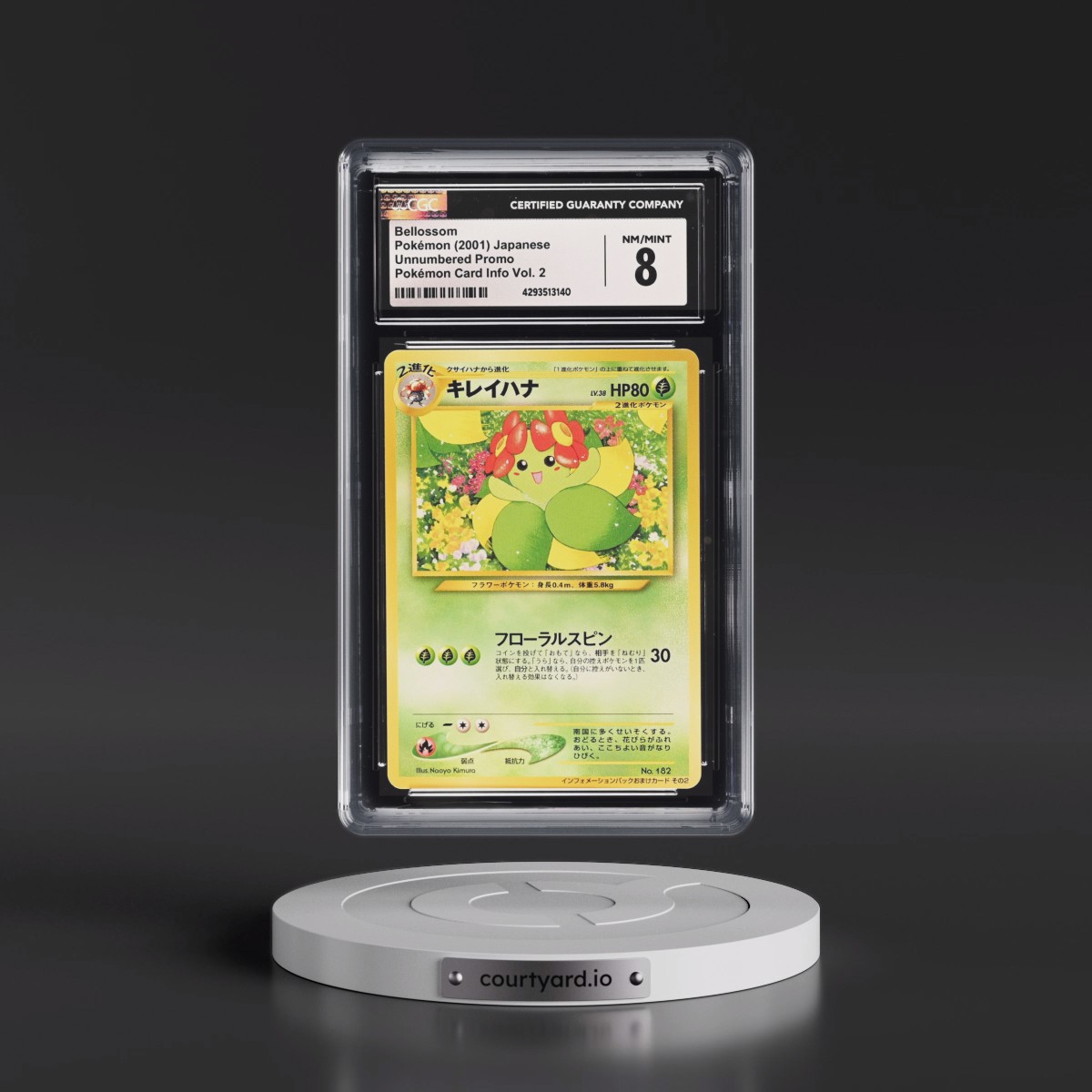 1996 Unnumbered Promo Bellossom - (No 1st Ed.) Pokémon Card Info Vol. 2 (CGC 8 NM-MT)