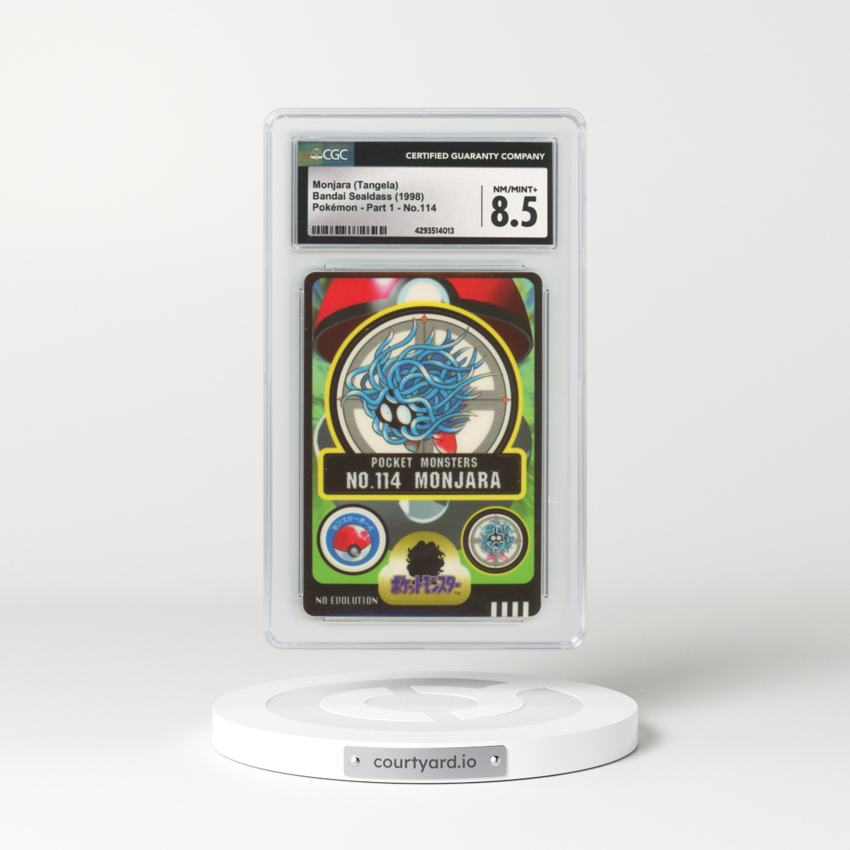 1998 Japanese Bandai Sealdass #114 Monjara (Tangela) (CGC 8.5 NM-MT+)