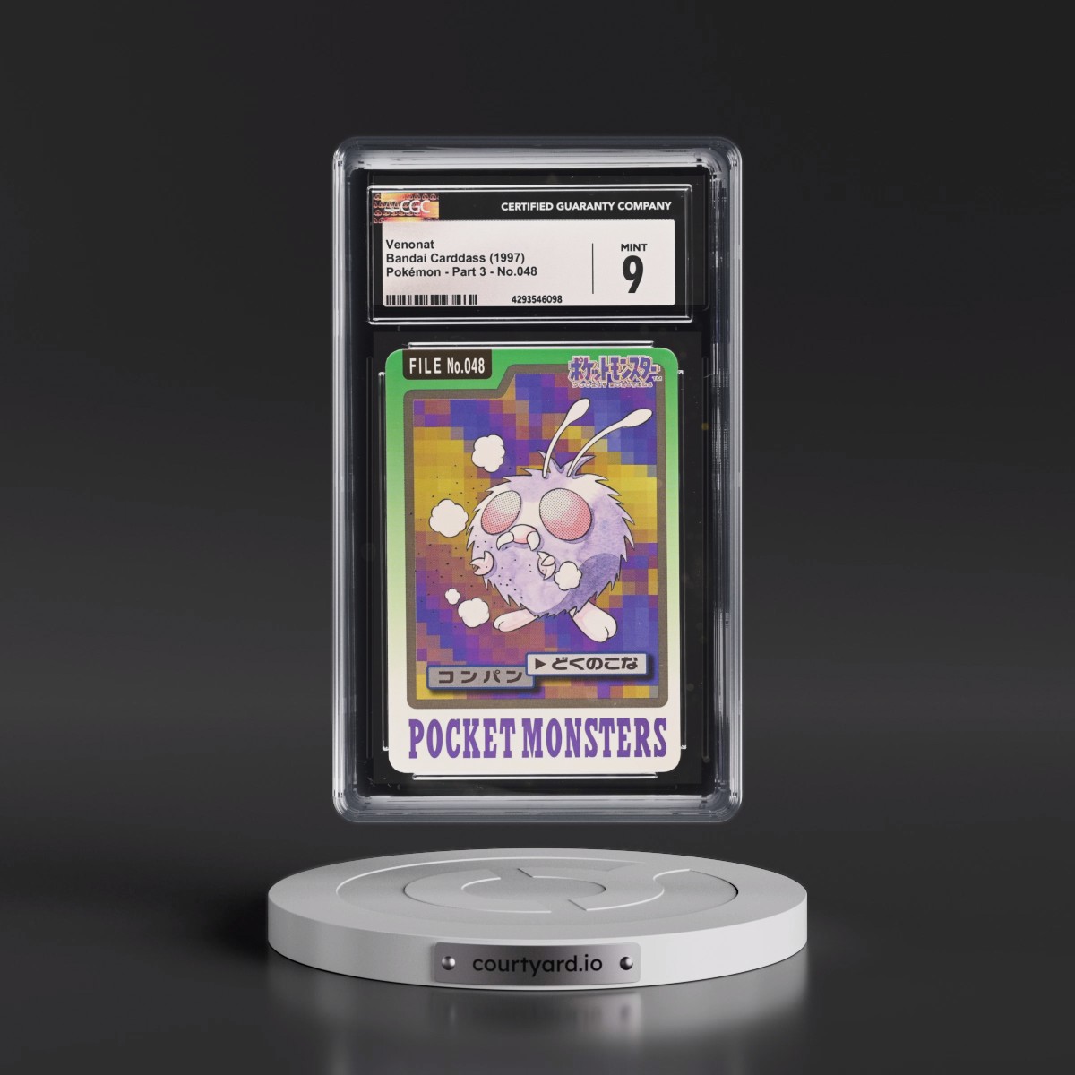 1997 (Pocket Monsters on Bottom) Part 3 #048 Venonat (CGC 9 MINT)