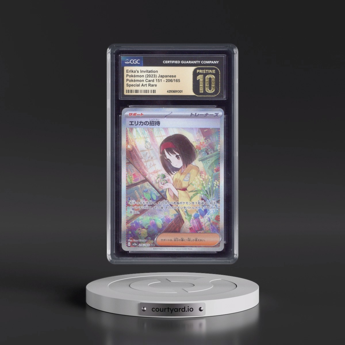 2023 Pokémon Card 151 #206/165 Erika's Invitation - Special Art Rare Holo (CGC 10 PRISTINE)