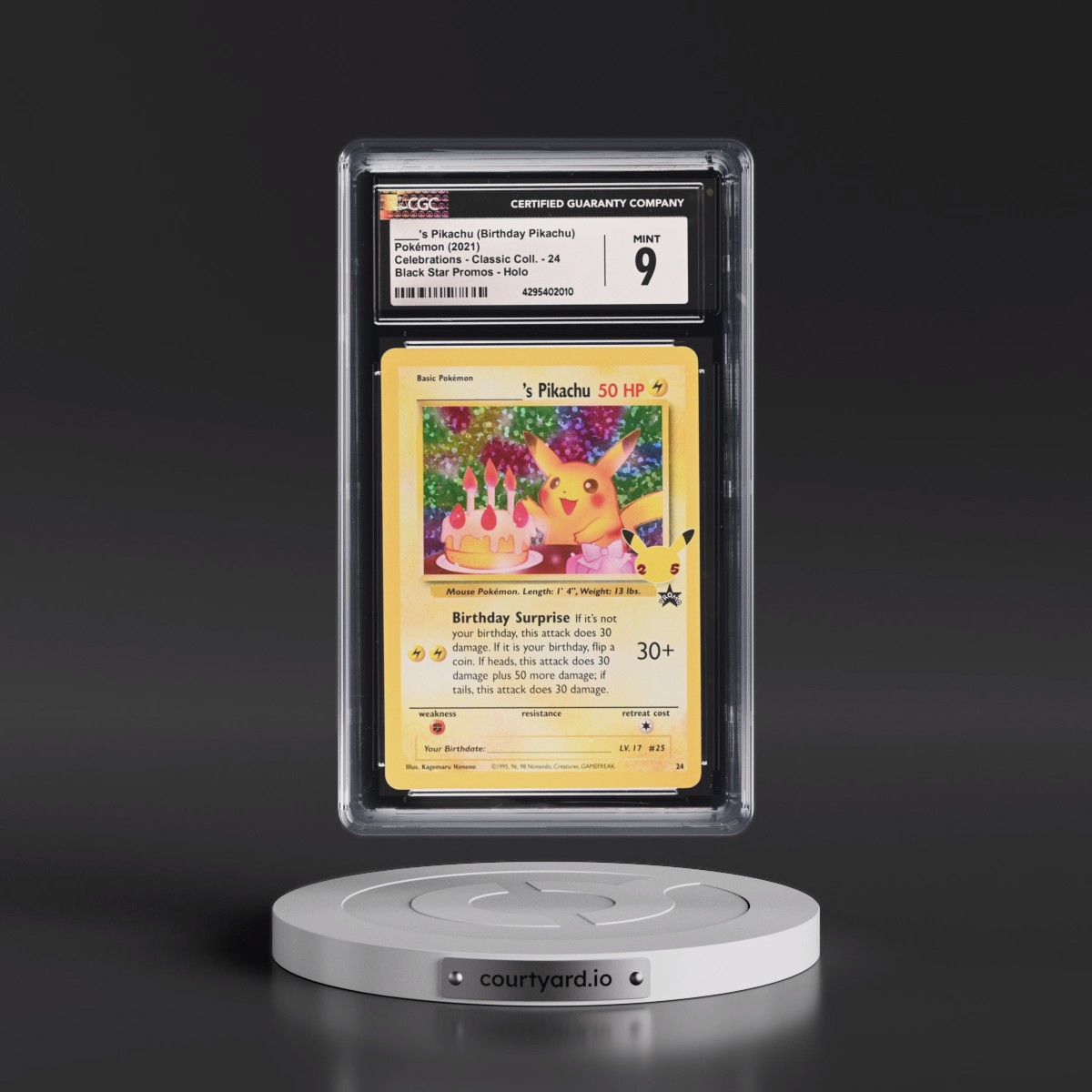 2021 Celebrations - Classic Collection #24 ____'s Pikachu - Black Star Promos Holo (CGC 9 MINT)