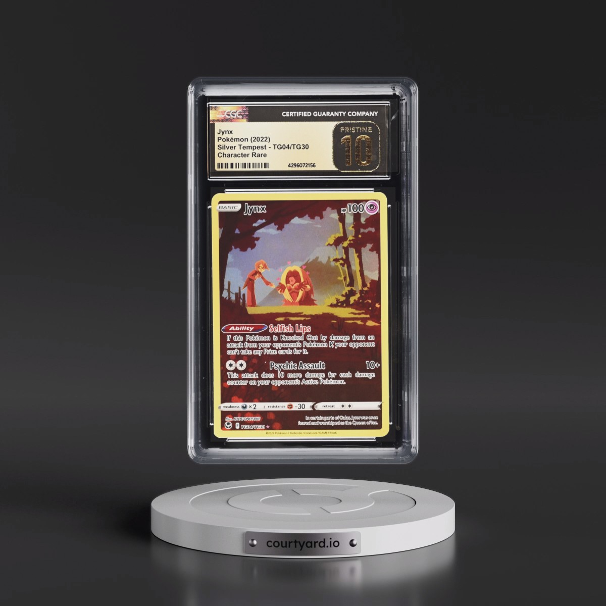 2022 Silver Tempest #TG04/TG30 Jynx - Trainer Gallery Holo (CGC 10 PRISTINE)
