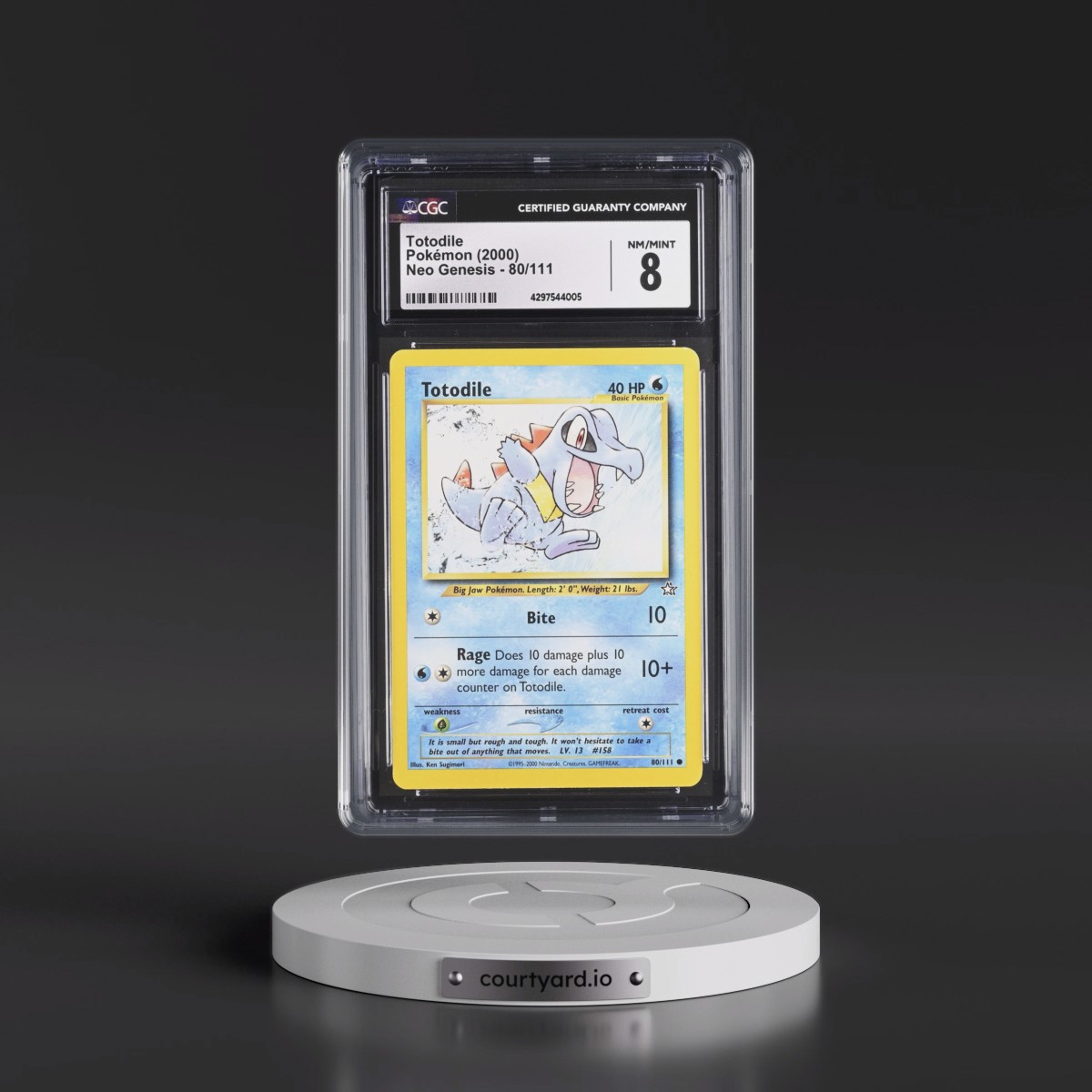 2000 Neo Genesis #80/111 Totodile (CGC 8 NM-MT)