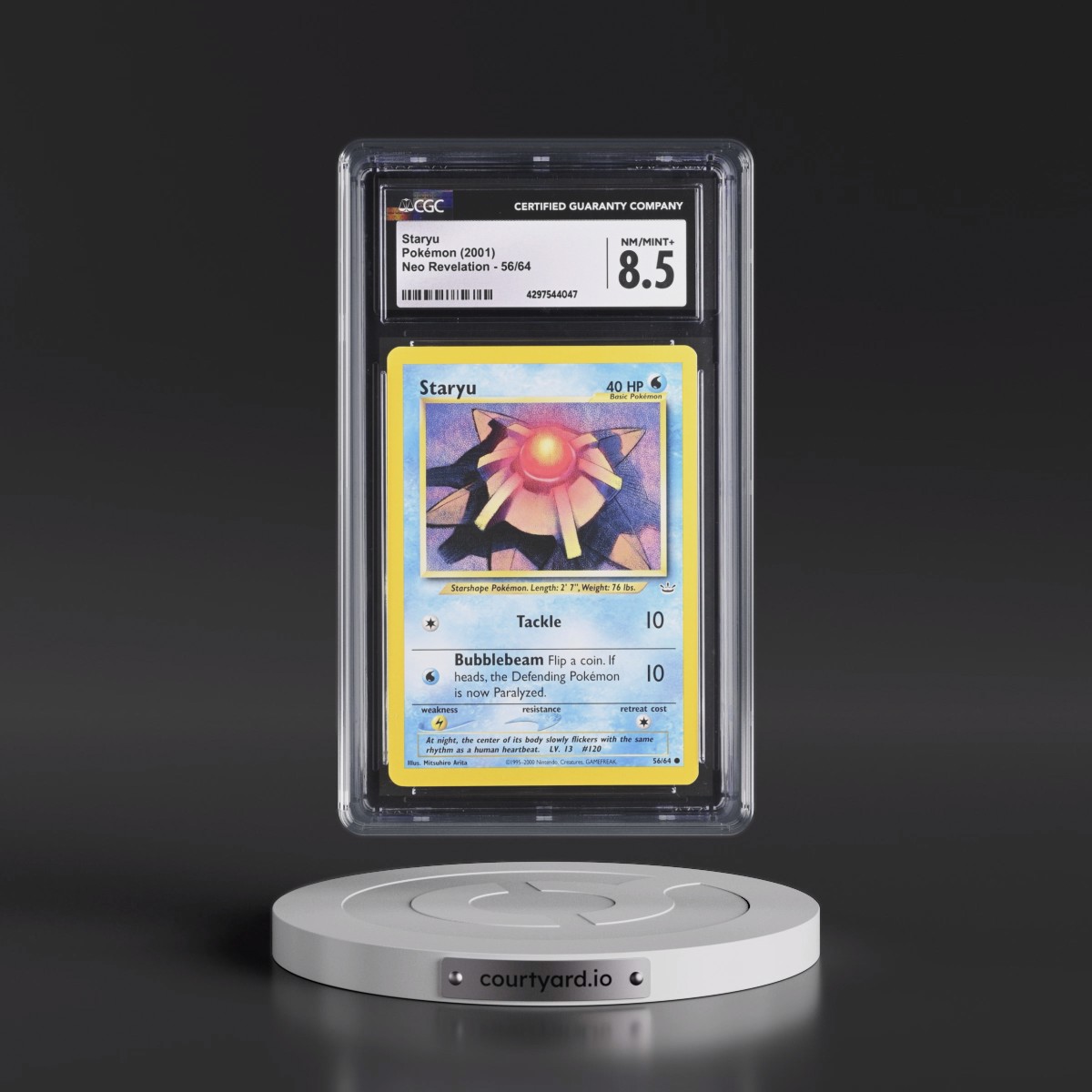 2001 Neo Revelation #56/64 Staryu (CGC 8.5 NM-MT+)