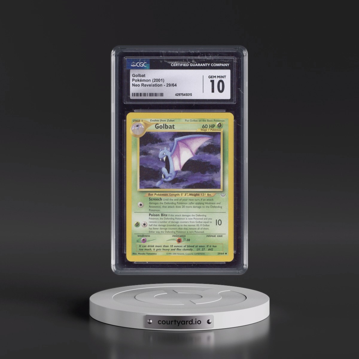 2001 Neo Revelation #29/64 Golbat (CGC 10 GEM MINT)