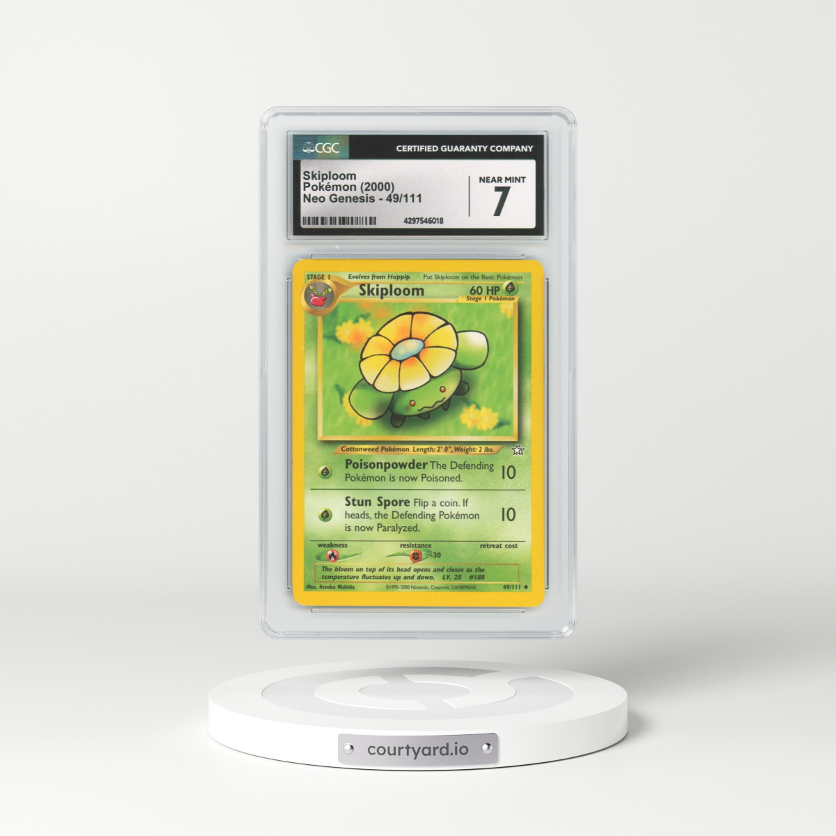 2000 Neo Genesis #49 Skiploom (CGC 7 NM)