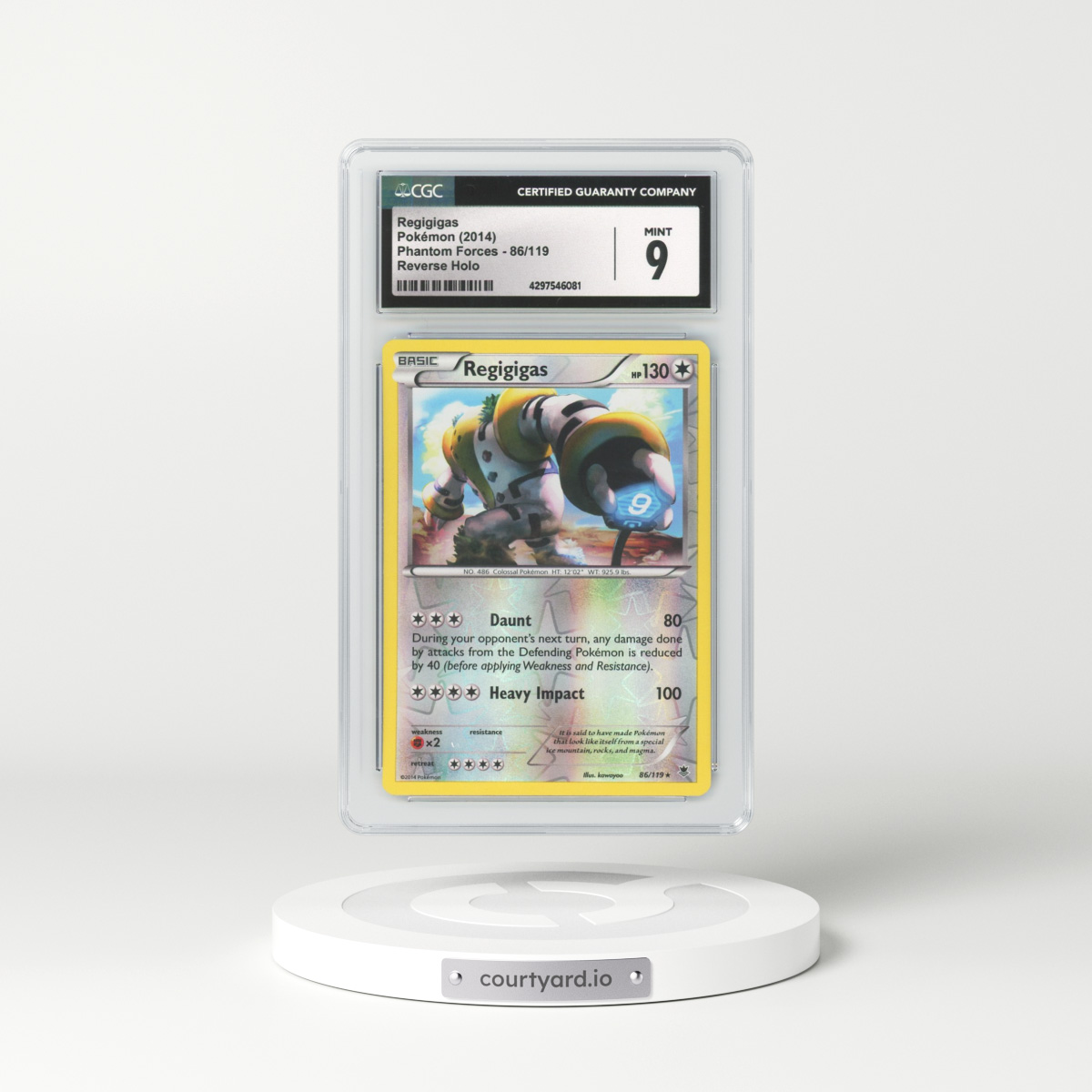 2014 Phantom Forces #86 Regigigas - Holo (CGC 9 MINT)