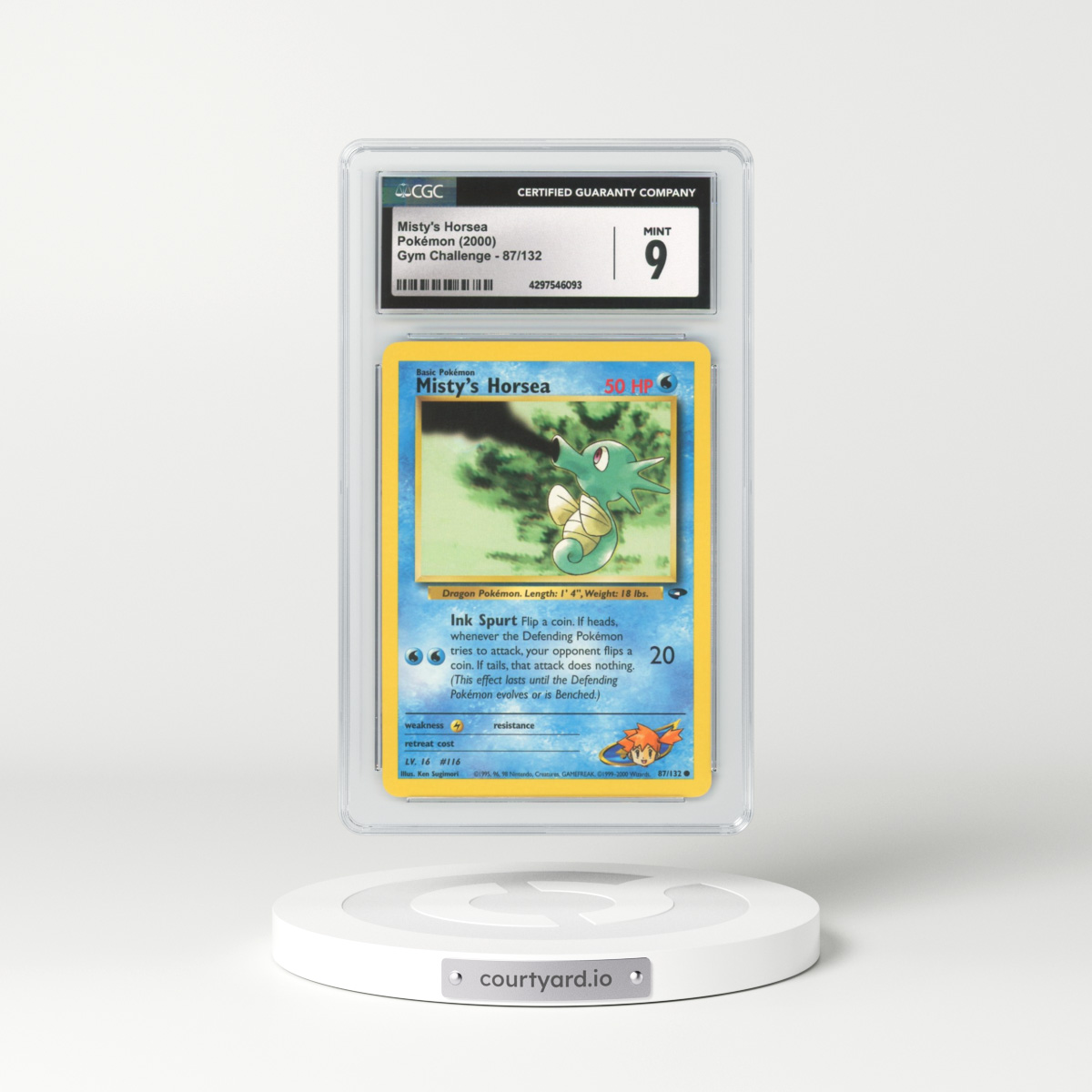 2000 Gym Challenge #87 Misty's Horsea (CGC 9 MINT)