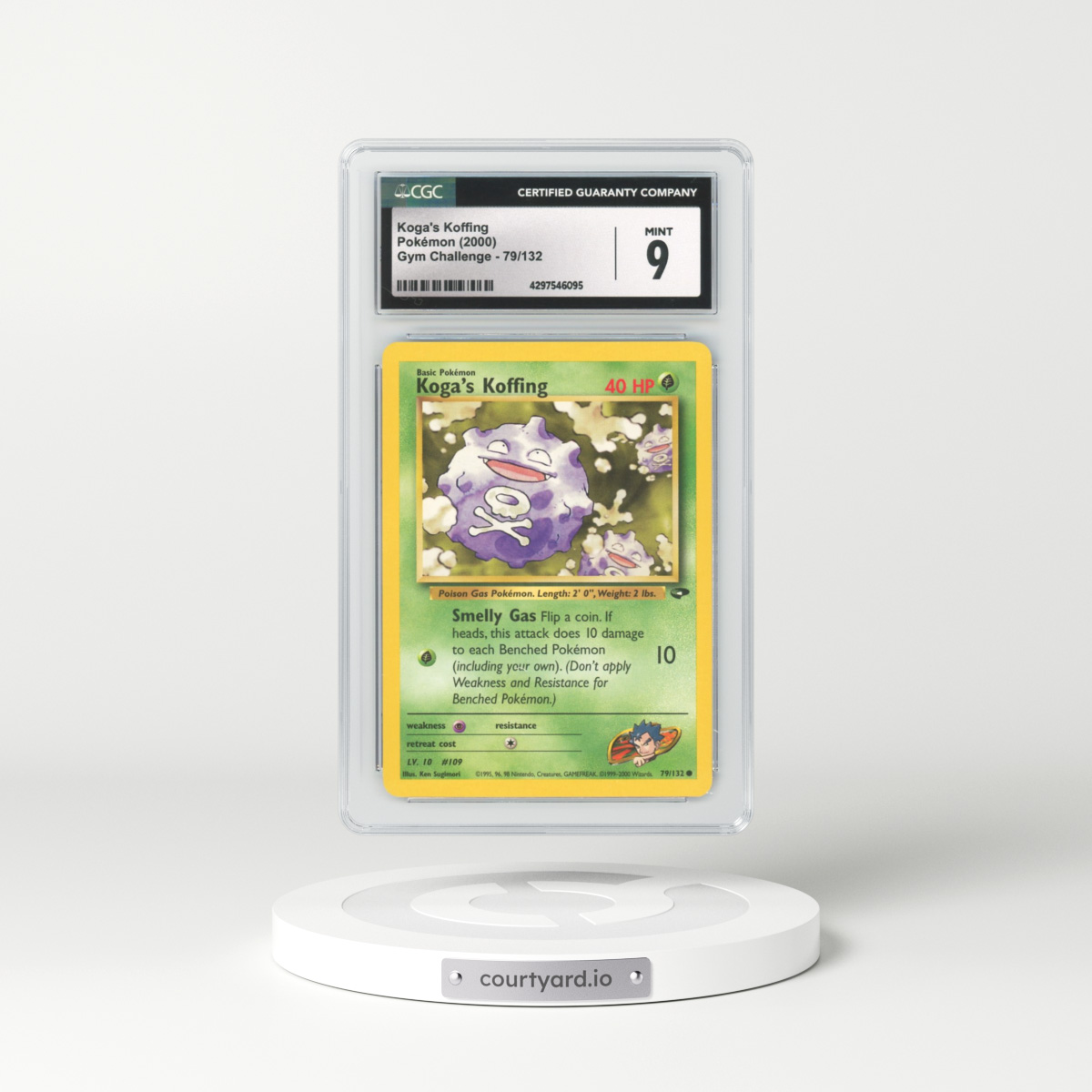 2000 Gym Challenge #79 Koga's Koffing (CGC 9 MINT)