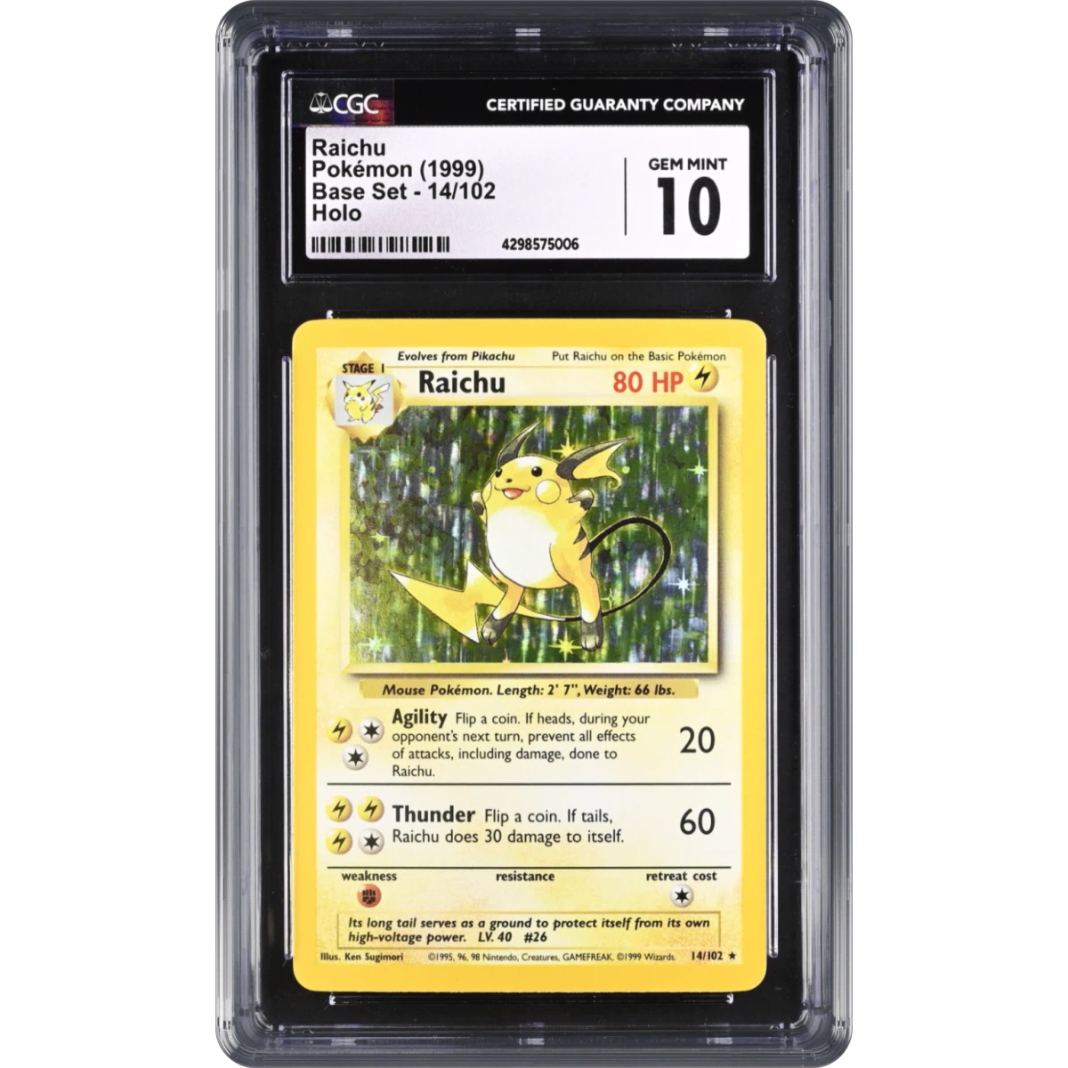 Raichu card artwork