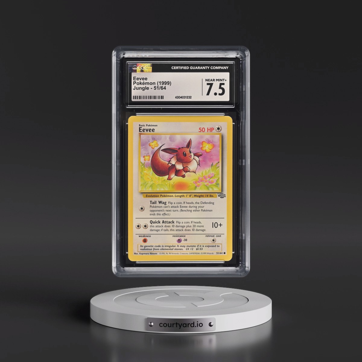 1999 Jungle #51/64 Eevee (CGC 7.5 NM+)