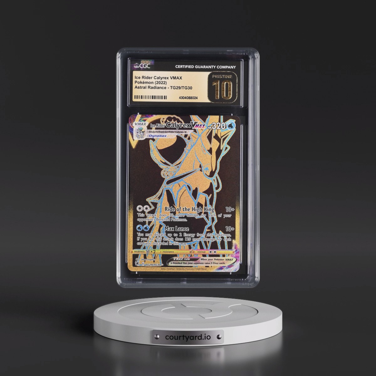 Astral Radiance #TG29/TG30 Ice Rider Calyrex VMAX - Trainer Gallery Holo (CGC 10 PRISTINE)