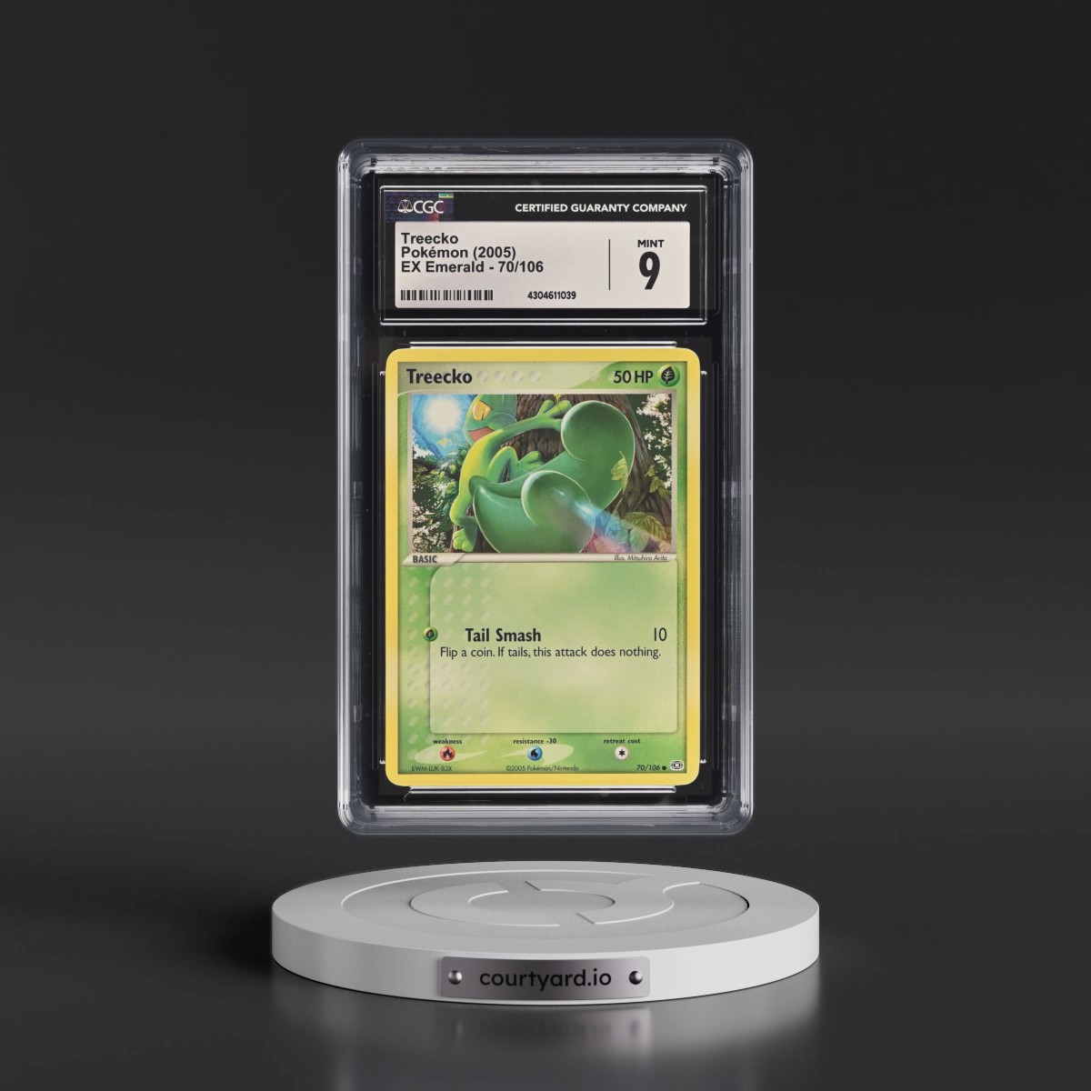 2005 EX Emerald #70/106 Treecko (CGC 9 MINT)
