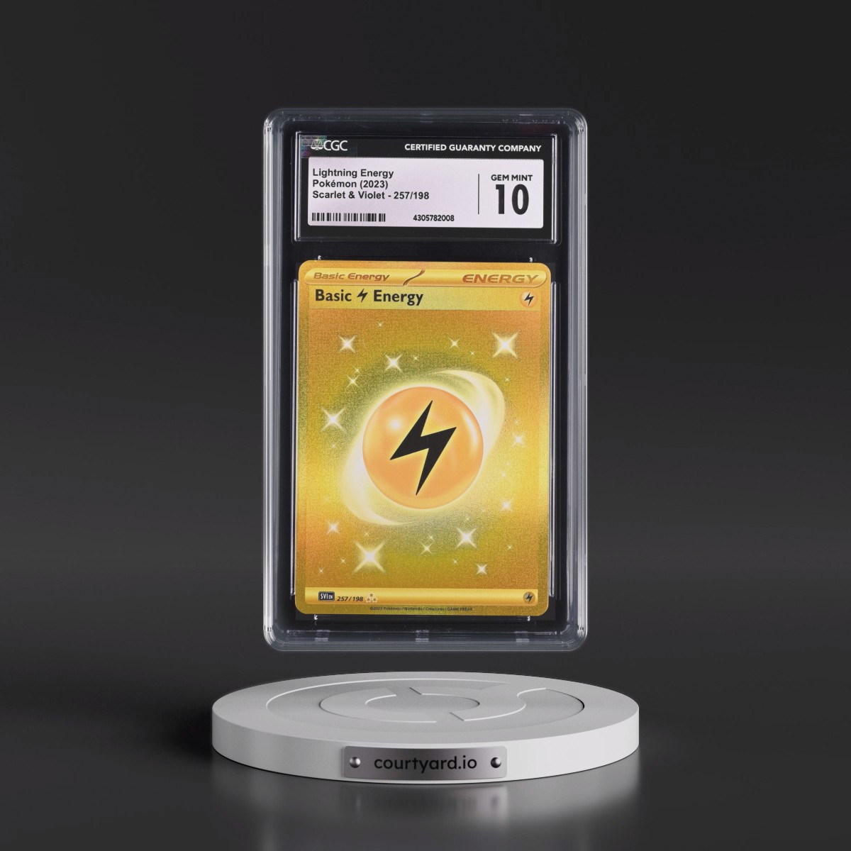 2023 Scarlet & Violet #257/198 Lightning Energy - Hyper Rare Holo (CGC 10 GEM MINT)