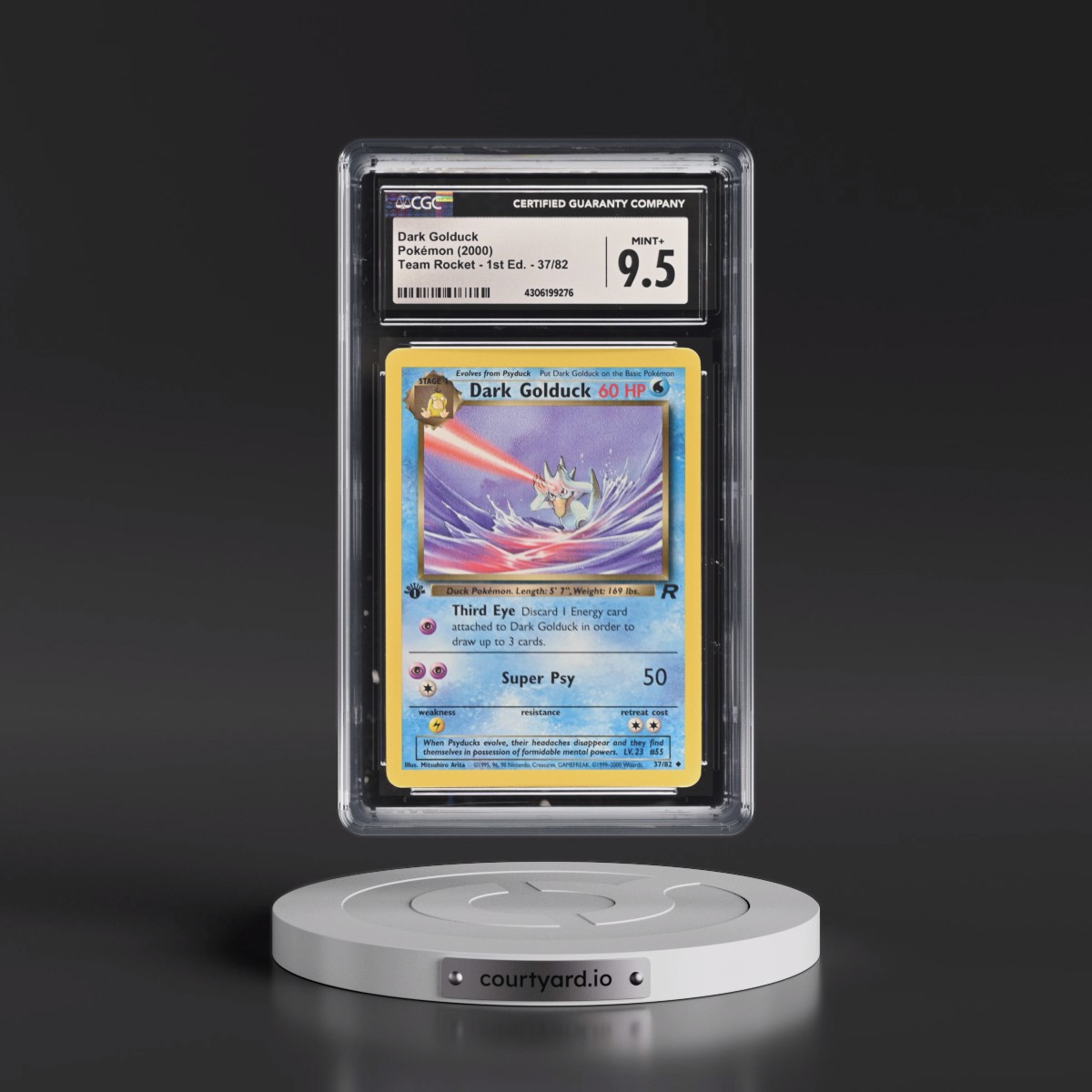 2000 Team Rocket #37/82 Dark Golduck - 1st Edition 1st Edition (CGC 9.5 MINT+)