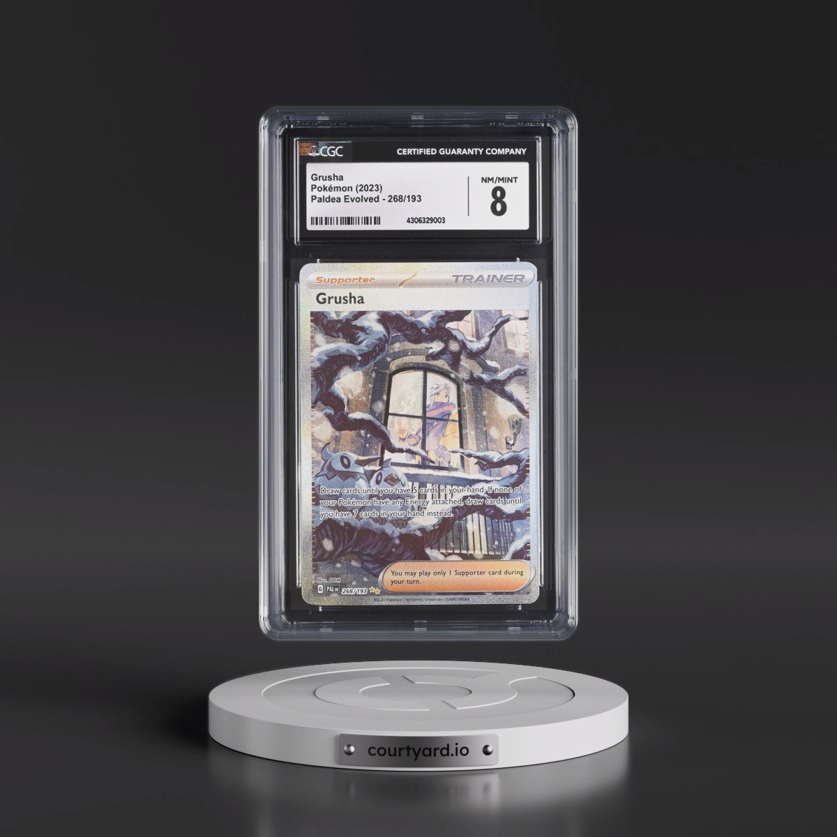 2023 Paldea Evolved - PAL EN #268/193 Grusha - Special Illustration Rare (Holo) (CGC 8 NM-MT)