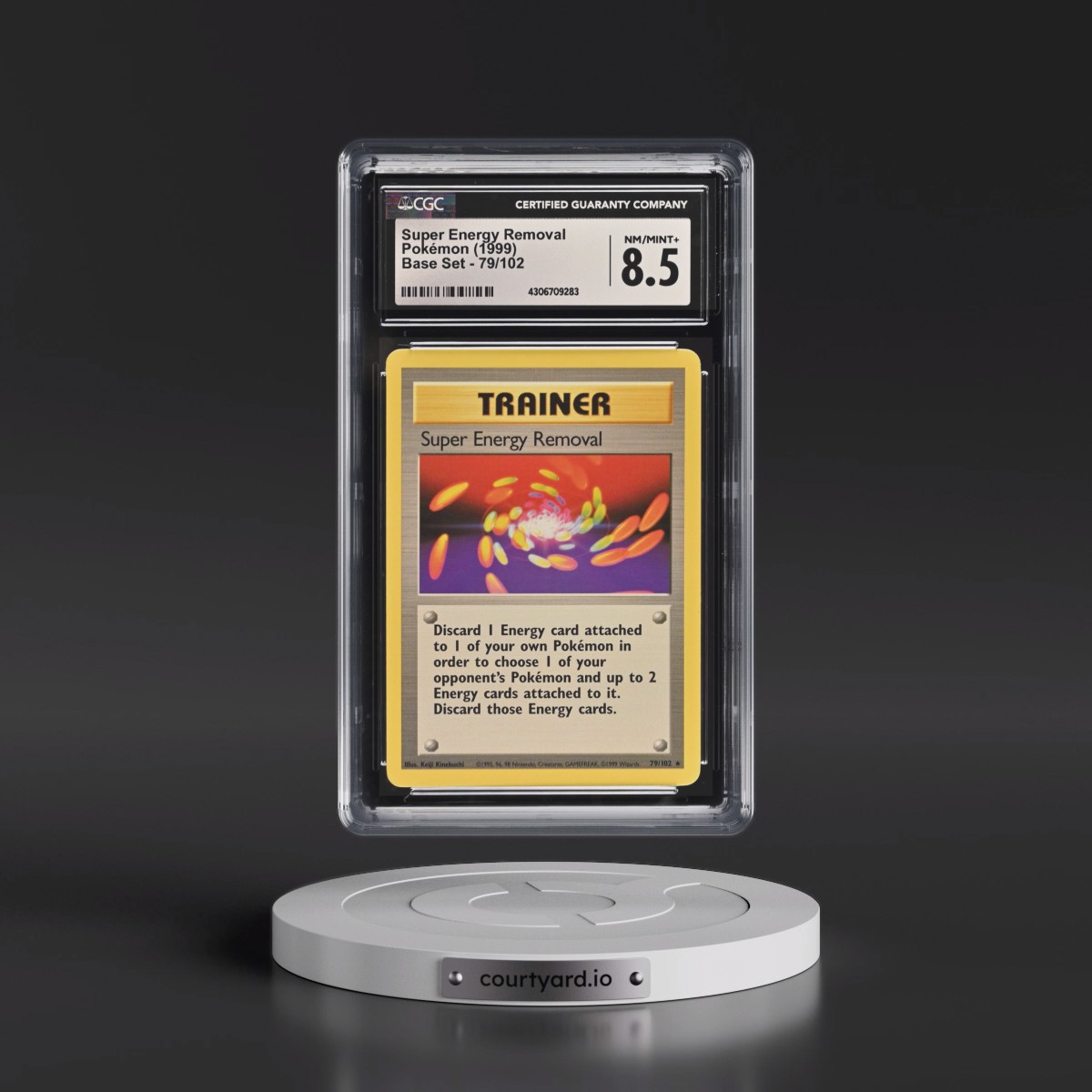 1999 Base Set #79/102 Super Energy Removal (CGC 8.5 NM-MT+)
