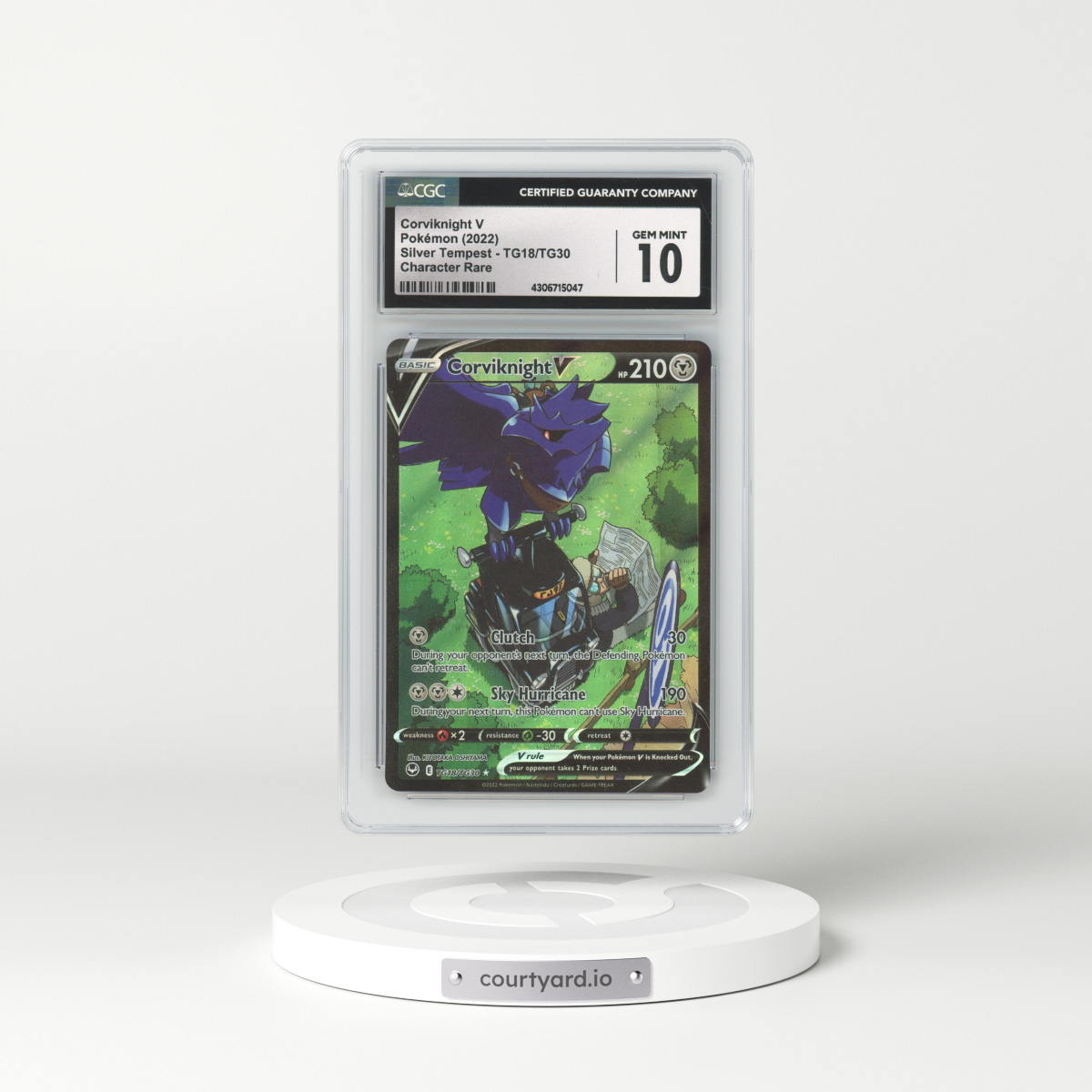 2022 Silver Tempest #TG18 Corviknight V - Full Art Holo (CGC 10 GEM MINT)