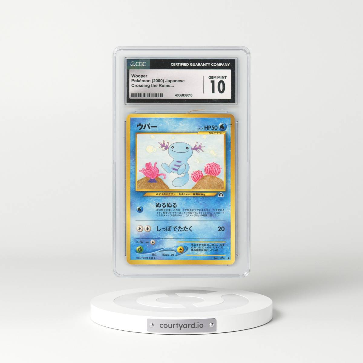 2000 Crossing the Ruins... Wooper (CGC 10 GEM MINT)