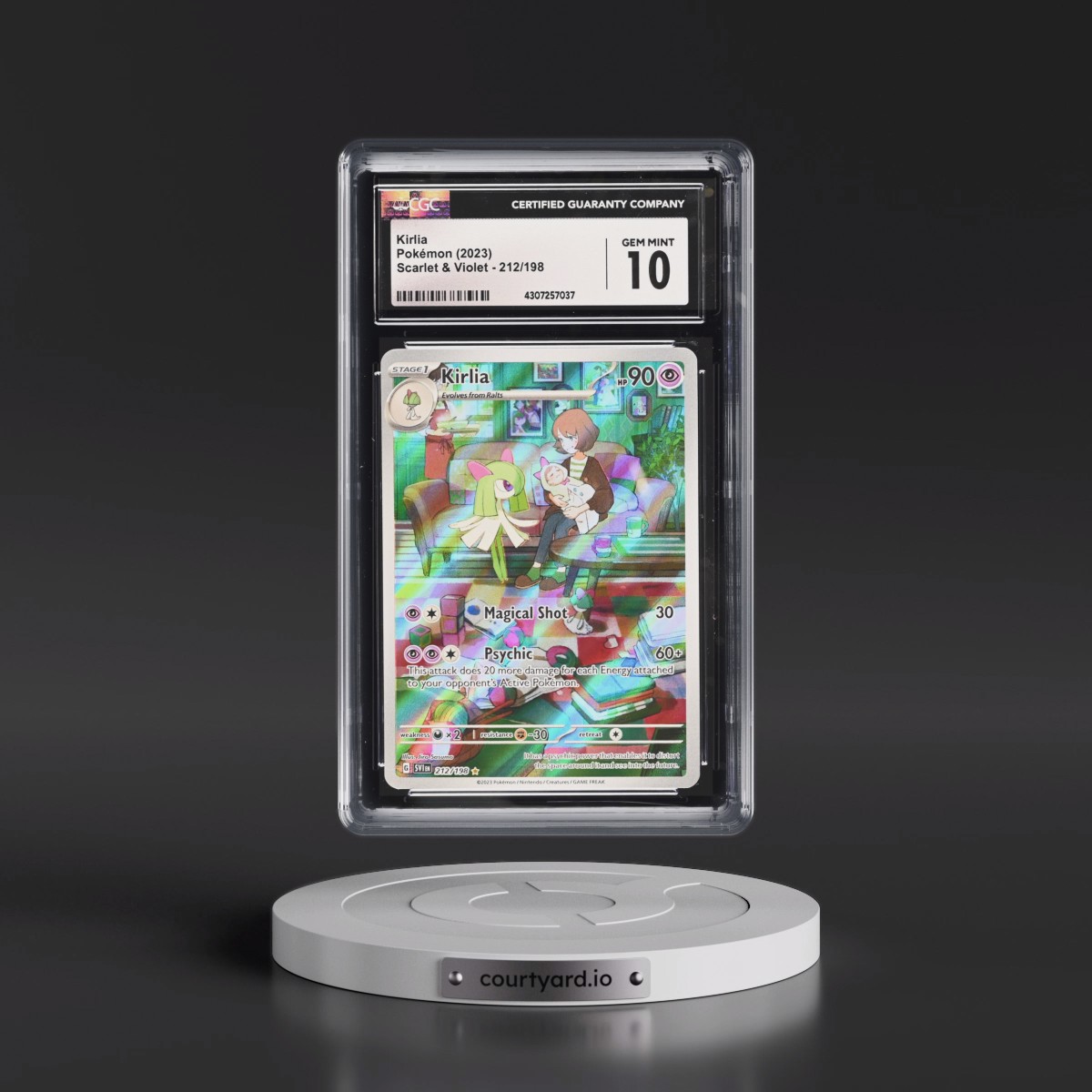 2023 Scarlet & Violet #212/198 Kirlia - Illustration Rare Holo (CGC 10 GEM MINT)