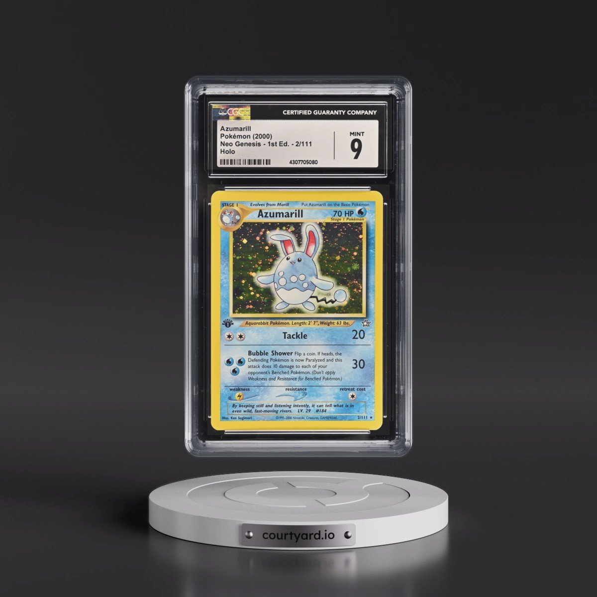 2000 Neo Genesis #2/111 Azumarill - 1st Edition Holo (CGC 9 MINT)