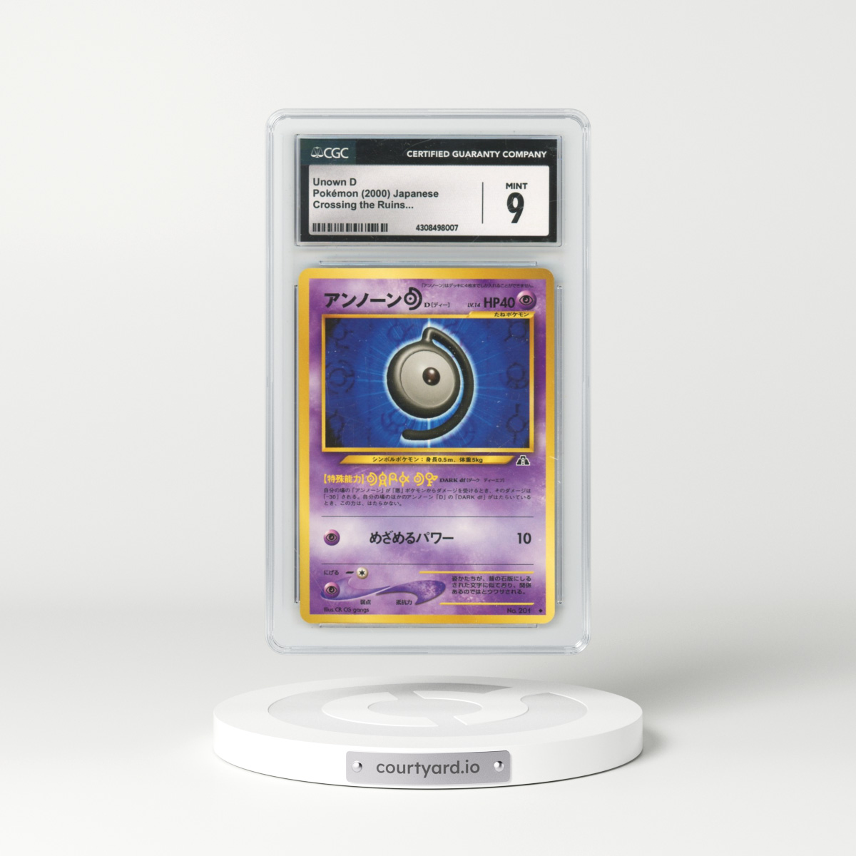 2000 Crossing the Ruins... Unown D (CGC 9 MINT)