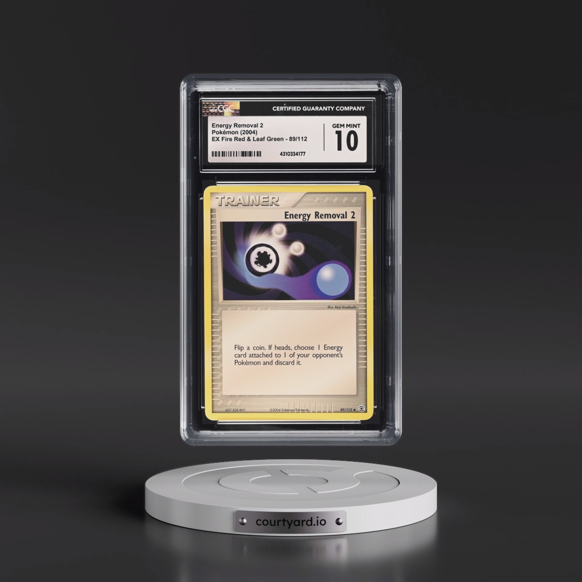 2004 EX Fire Red & Leaf Green #89/112 Energy Removal 2 (CGC 10 GEM MINT)