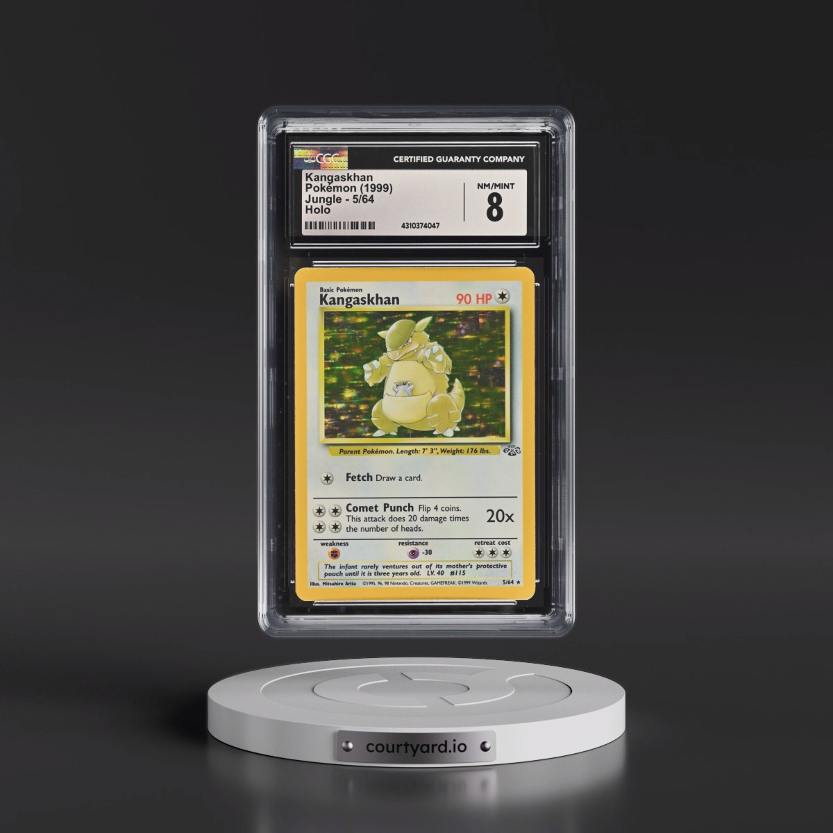 1999 Jungle #5/64 Kangaskhan - Holo (CGC 8 NM-MT)