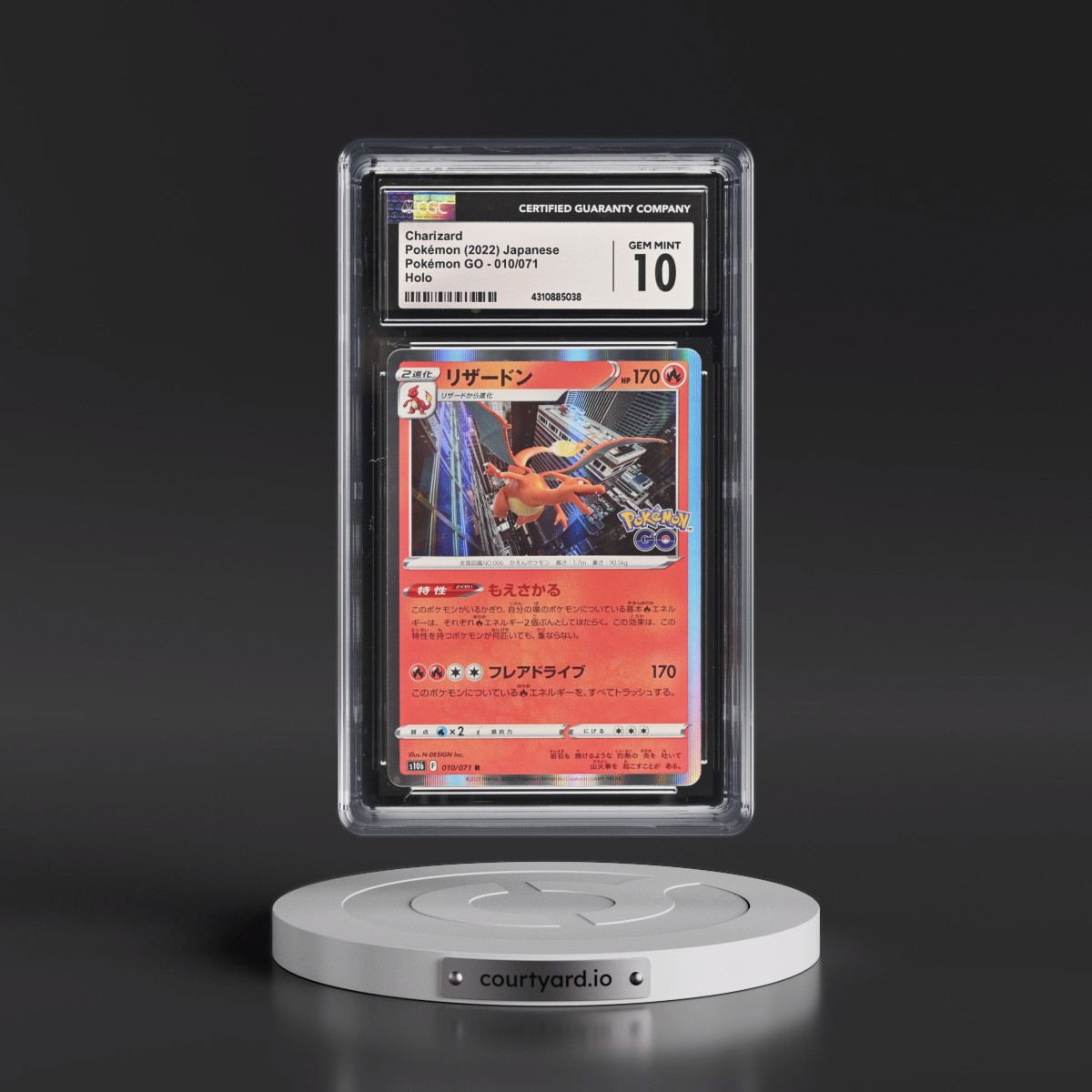 2022 Pokémon GO #010/071 Charizard - Holo (CGC 10 GEM MINT)
