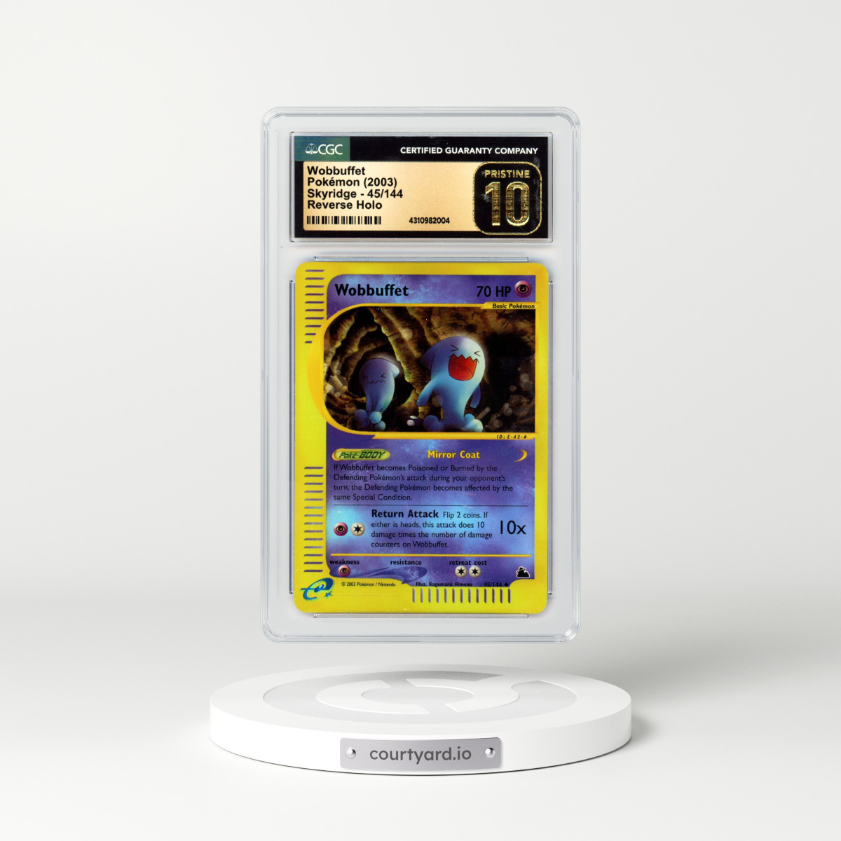 2003 Skyridge #45 Wobbuffet - Holo (CGC 10 PRISTINE)